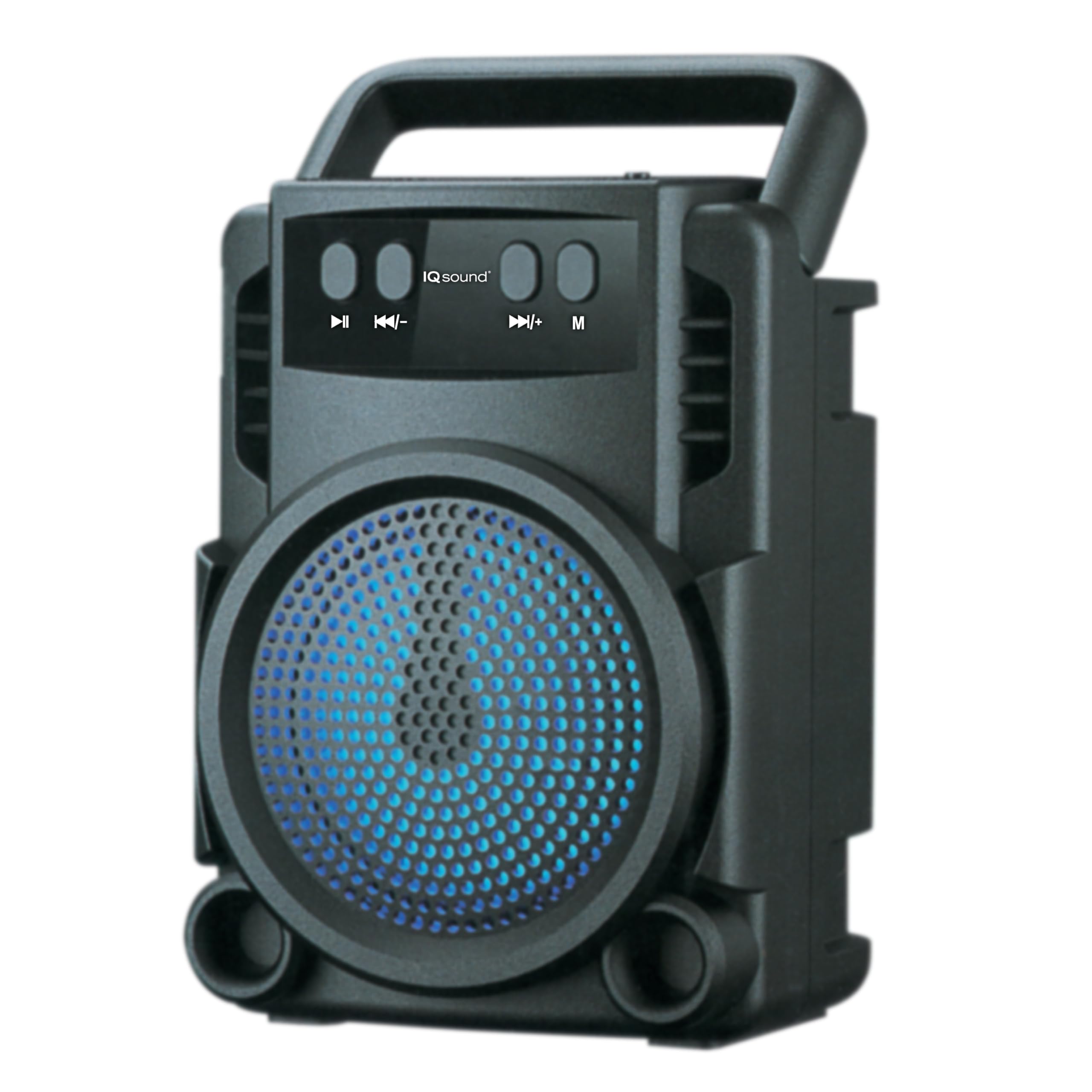 Supersonic IQ Sound IQ-1403BT Portable Bluetooth Speaker with True Wireless Stereo, Colorful LED Lights, USB/Micro SD Inputs, FM