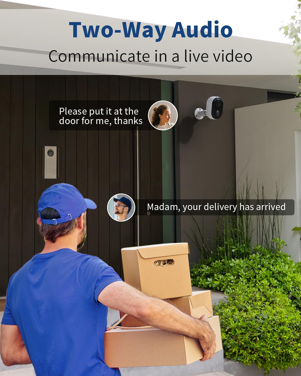 Armorcope Security Cameras Wireless Outdoor, Battery Powered 2K Color Night Vision, Ai Motion Detection, Ip66 Weatherproof, 2 Wa