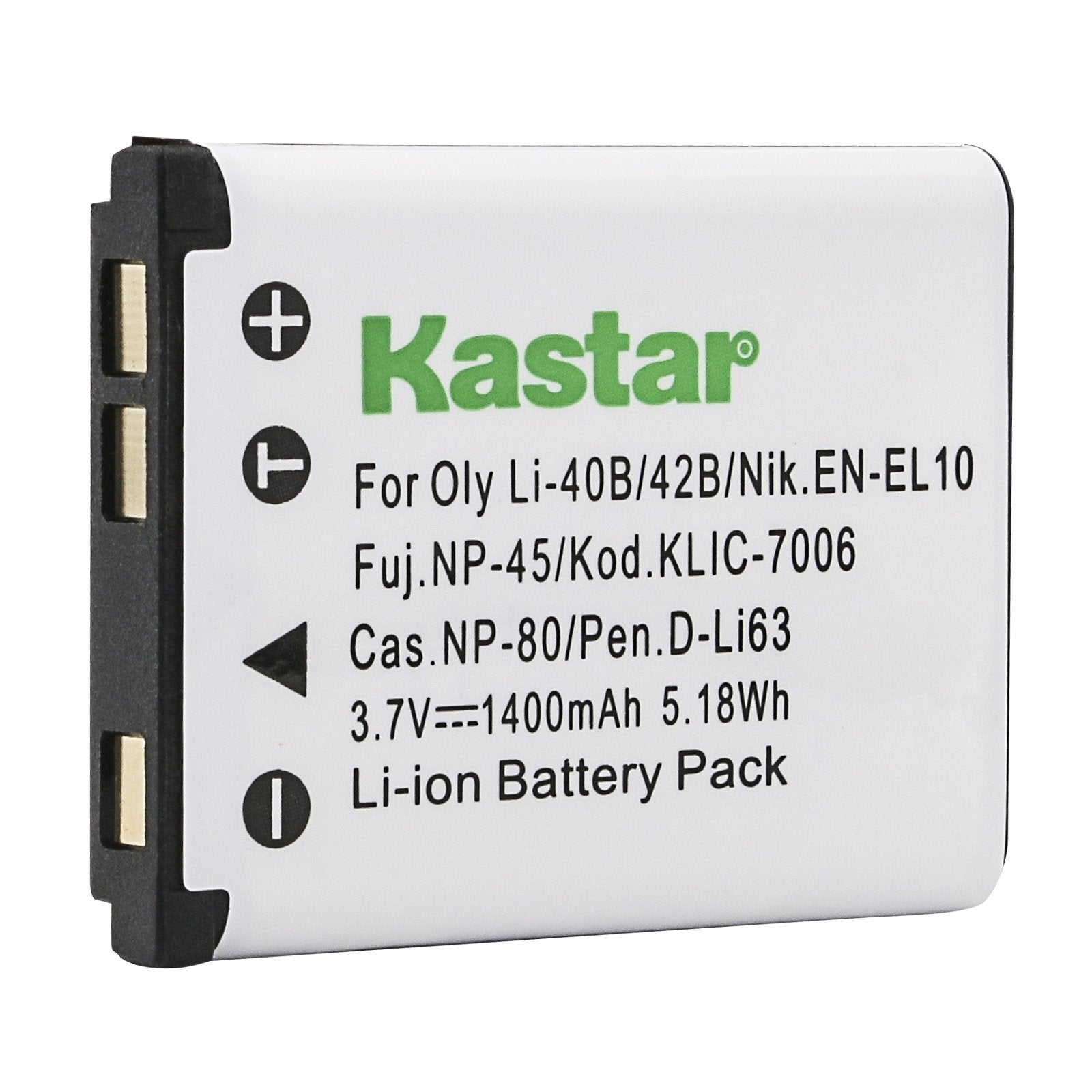 Kastar High Performance Lithium-Ion Replacement Battery for Nikon CoolPix S220 Camera