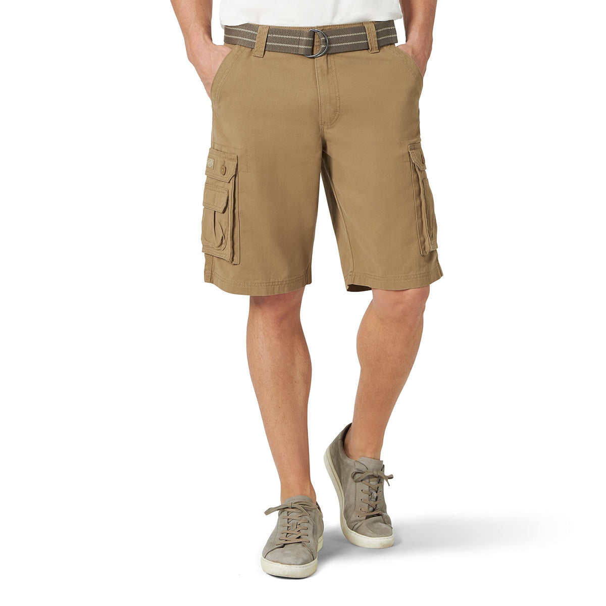 Lee Mens Dungarees New Belted Wyoming Cargo Shorts, Russet, 34 Us