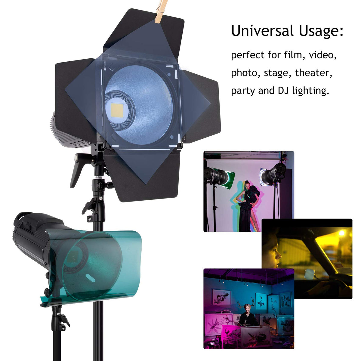 Selens 20Pcs Color Gel Filter For Lighting Effect, 10X10 Inches Photog ...
