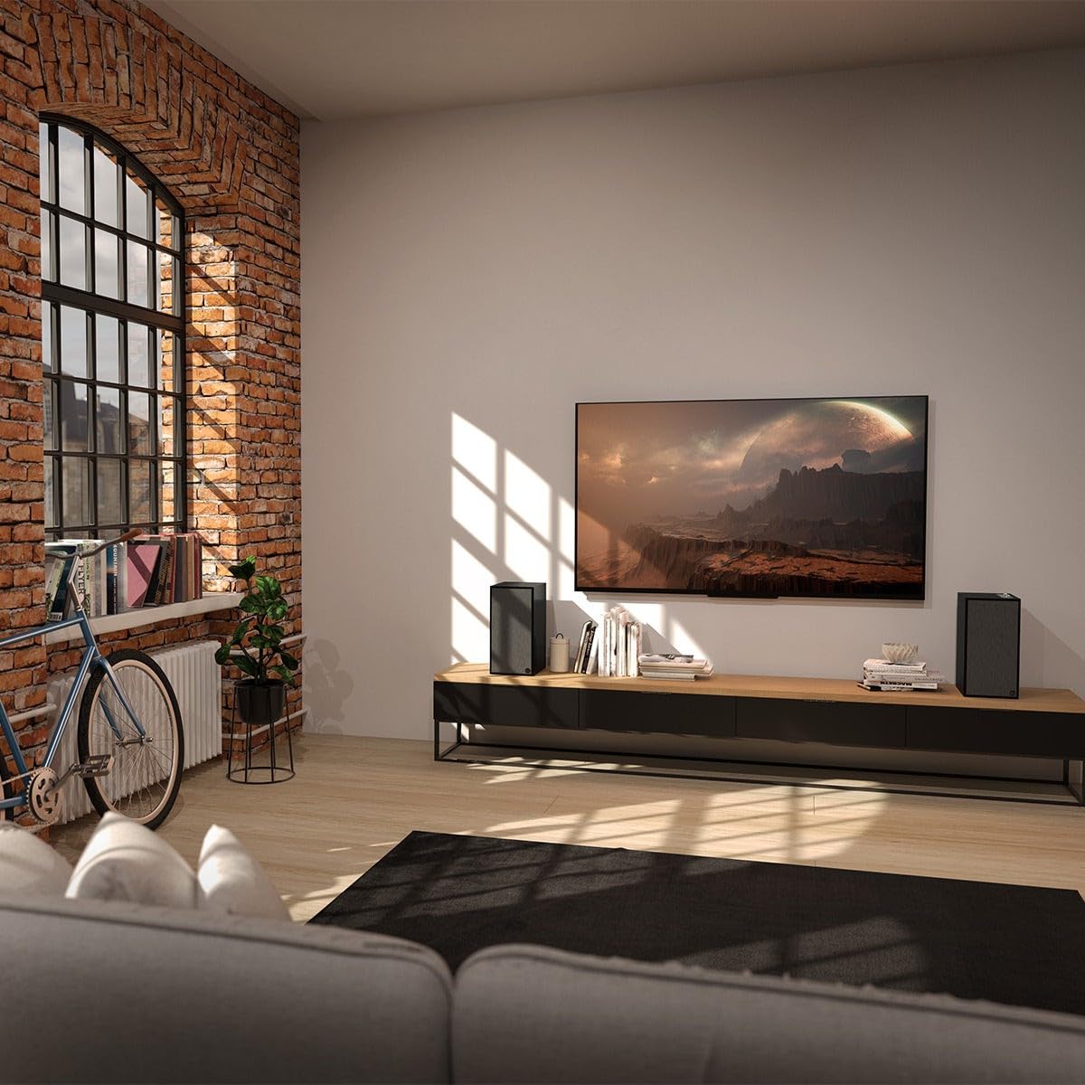 Klipsch The Sevens Heritage Inspired (Pair) Powered Speakers   Black