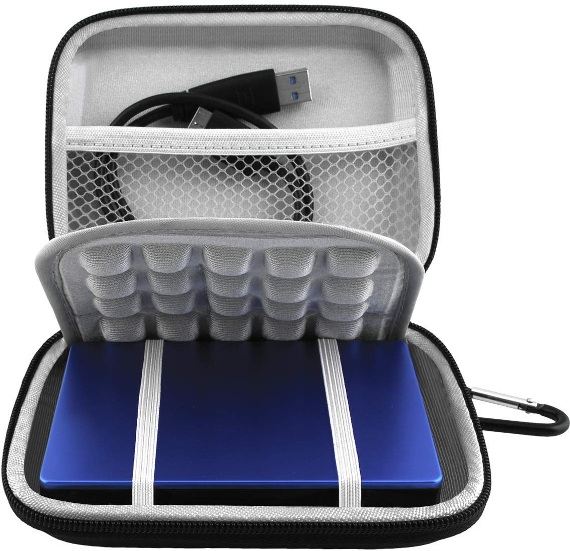 Lacdo Hard Drive Carrying Case For Seagate Portable/Seagate One Touch/Seagate Ultra Touch/Backup Plus Slim Portable External Har