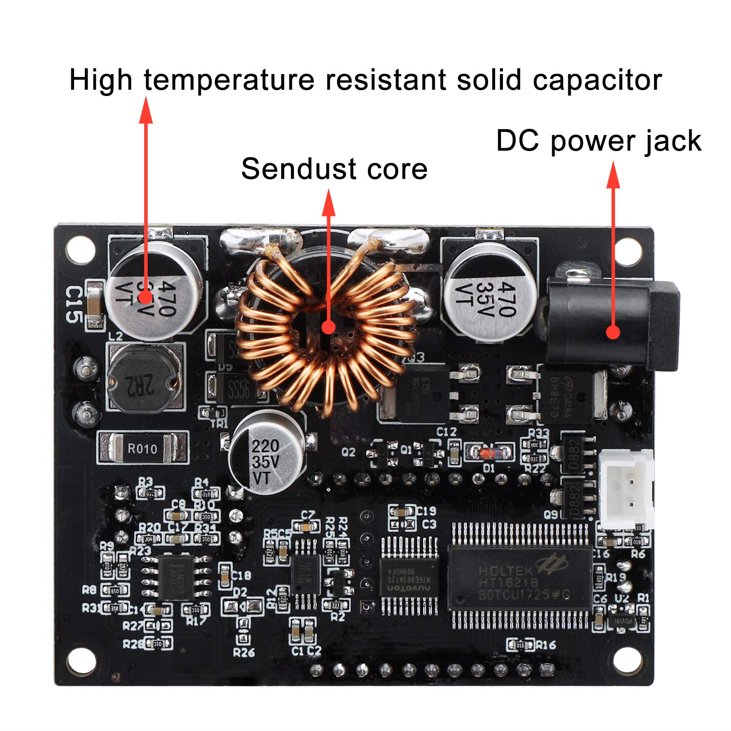 Drok Boost Buck Converter, Dc 5.5 30V To 0.5 30V 5V 12V 24V Output Adjustable Power Supply Regulator Module, 4A 35W High Power V