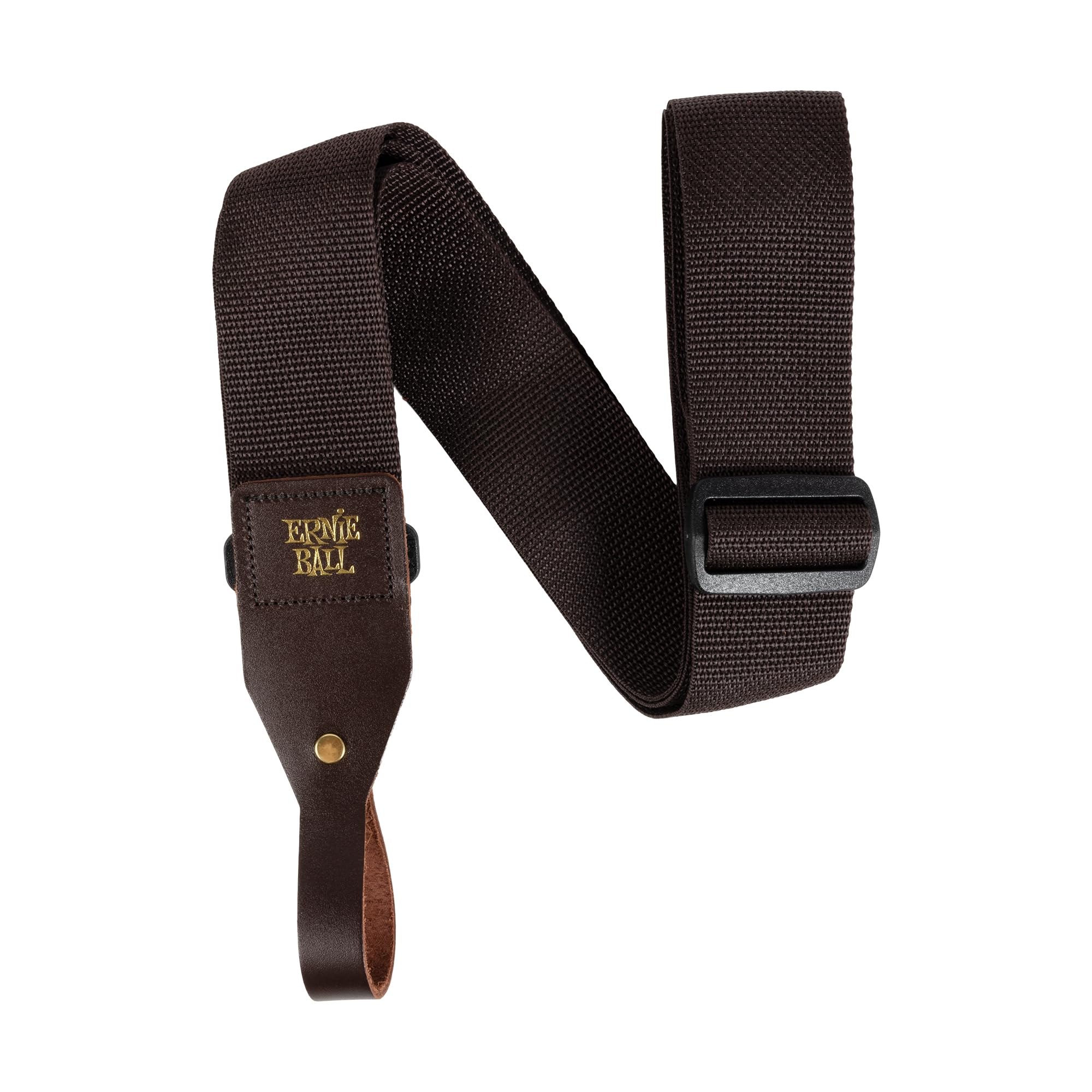 Ernie Ball Polypro Acoustic Guitar Strap   Brown (P05366)