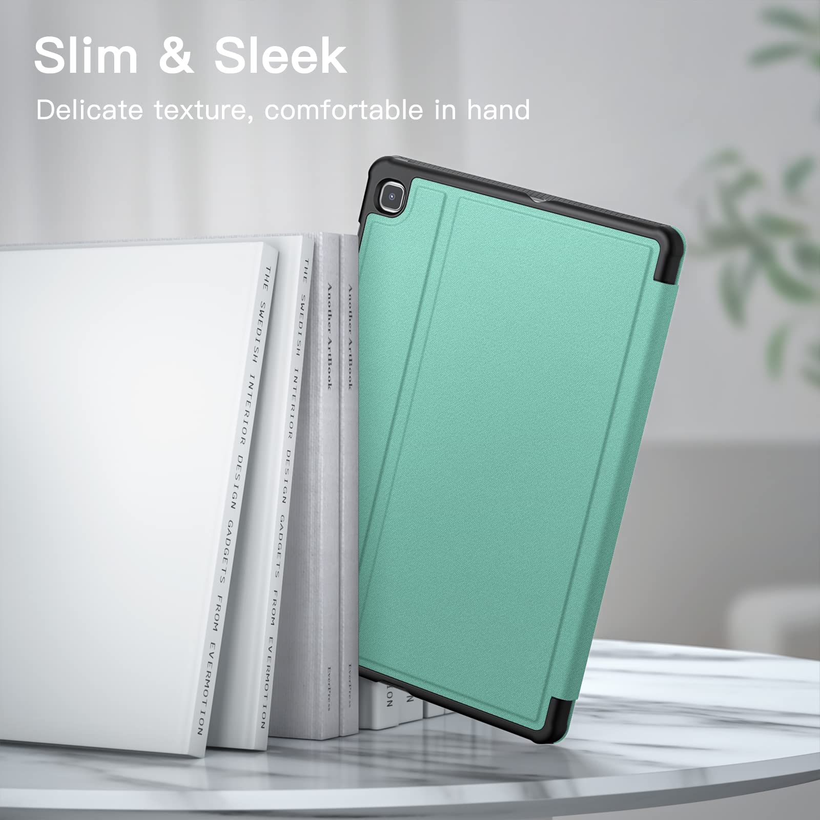 Jetech Case For Samsung Galaxy Tab S6 Lite 10.4-Inch 2024/2022/2020 With S Pen Holder, Slim Folio Stand Protective Tablet Cover,