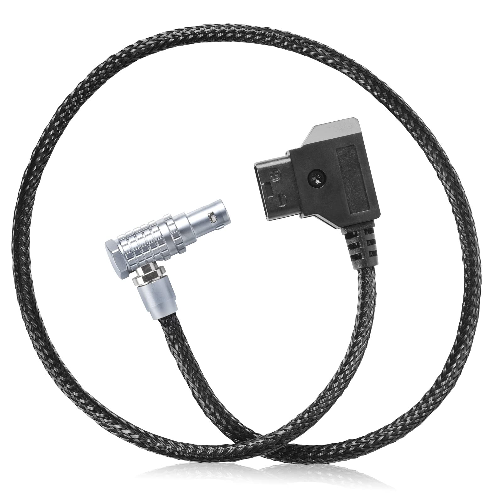 Red� Komodo� 2 Pin Right Angle To D Tap&P Tap Cable Made With Super Soft Wire And Protected With Techflex Braid 18.1Inches(Power Cable)