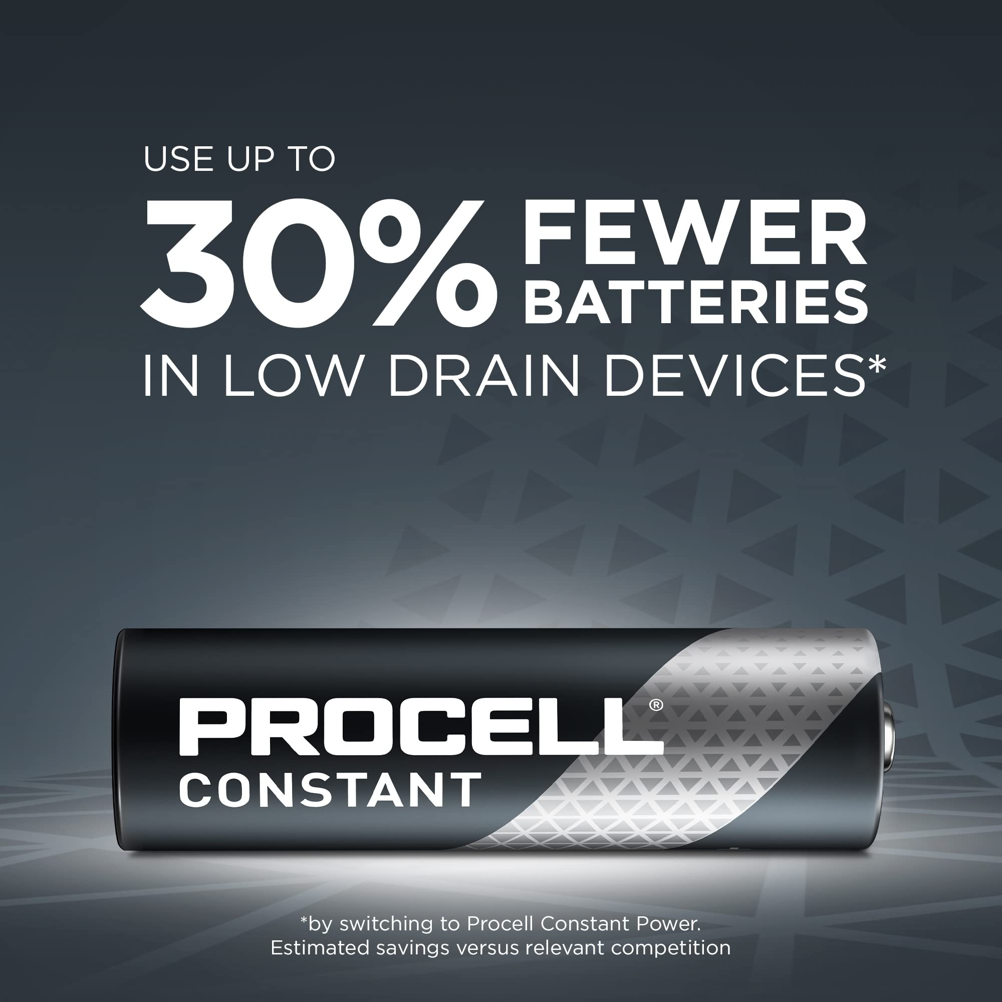 Procell Constant Aa Long Lasting Alkaline Batteries (144 Pack) 10 Year Shelf Life, Bulk Value Pack For Consistent Moderate Drain