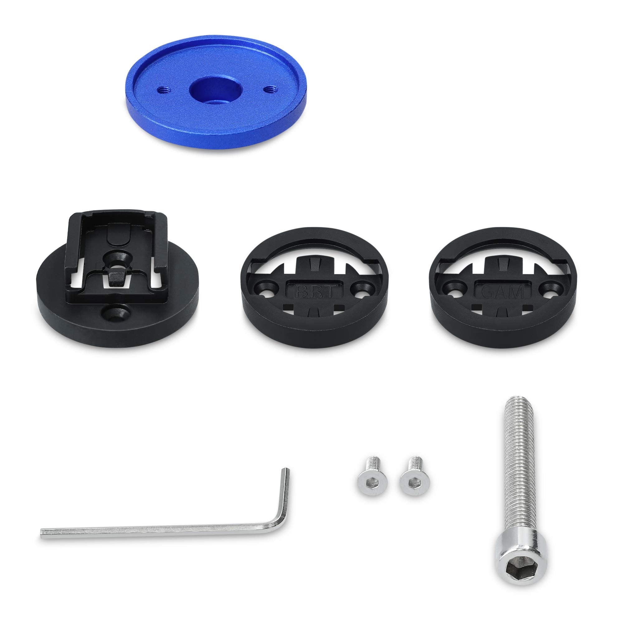 Kwmobile 1X Bicycle Mount Compatible With Garmin Edge/Bryton Rider/Cateye - Set Of 1 Top Cap Mounts For Bike Gps Navigation