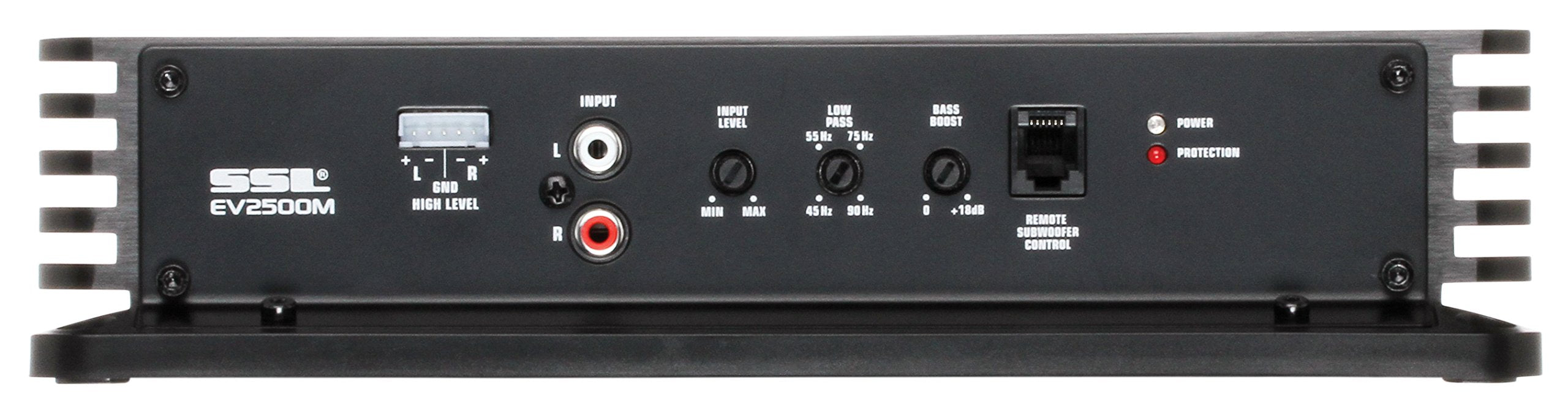 Sound Storm Laboratories EV2500M 2500W Monoblock Car Amplifier - Black, 2 Ohm Stable with Remote Subwoofer Control