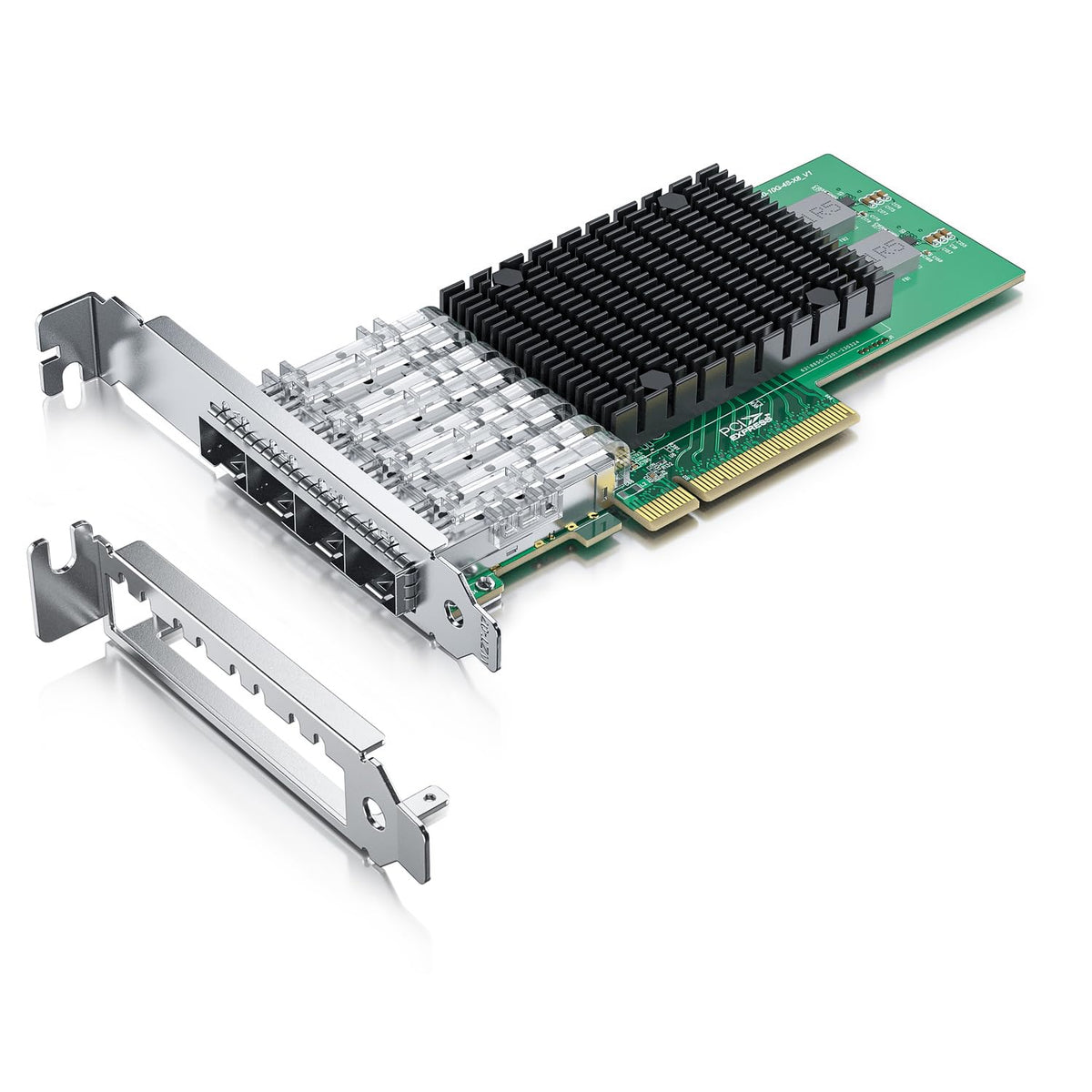 4 Port Sfp+ Pcie Nic 10Gb Converged Network Adapter For Intel X710 Da4, With Intel Xl710 Bm1 Controller, Pcie 3.0 X8, Quad Sfp+