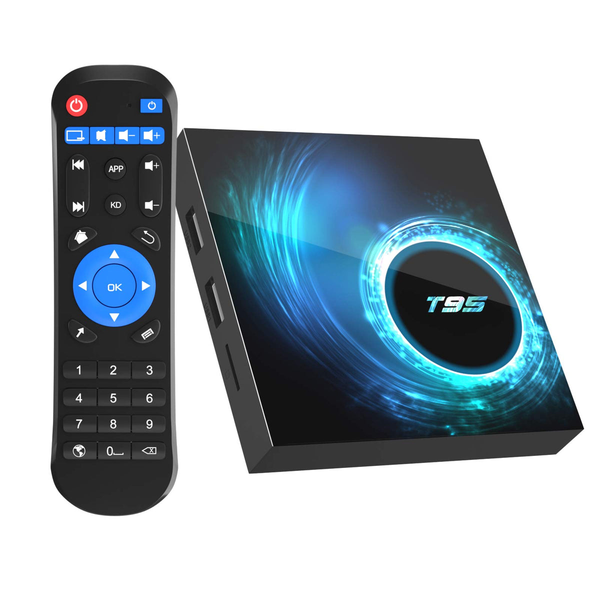 Android 10.0 Tv Box, T95 Android Box 4Gb Ram 32Gb Rom Allwinner H616 Quad-Core Smart Android Tv Box 64Bit, Support 2.4G/5.0G Dual Wifi 6K Utral Hd / 3D / H.265 With Bluetooth 5.0