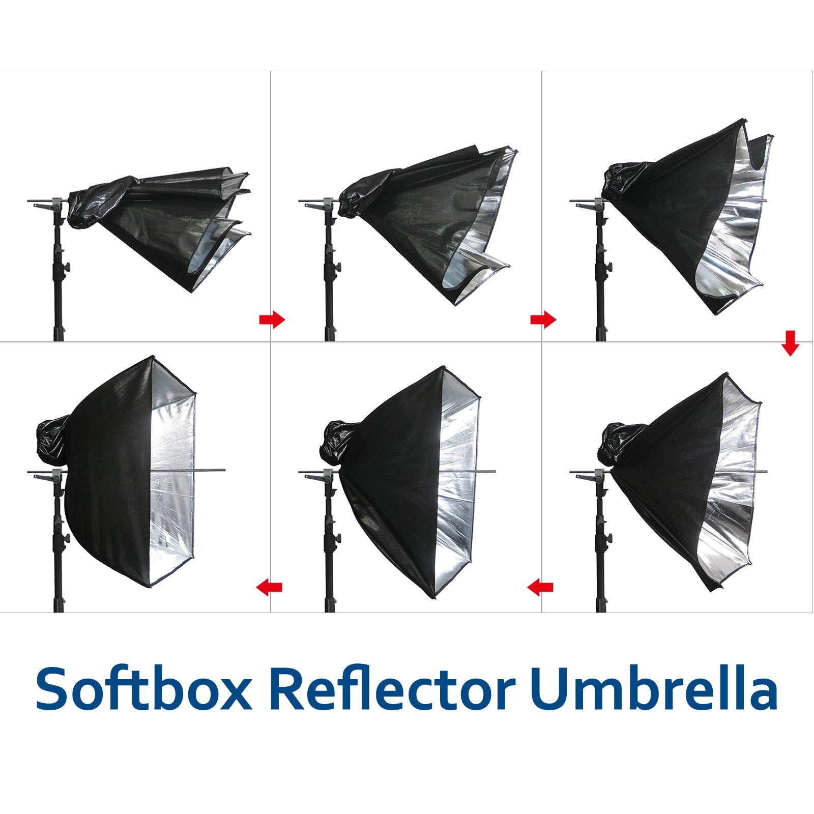 Linco Pheno Studio Lighting Studio Softbox Umbrella Reflector (3 In 1) Photography 9X10 Feet Backdrop Stand Kit With 3 Color Muslin & Clamps