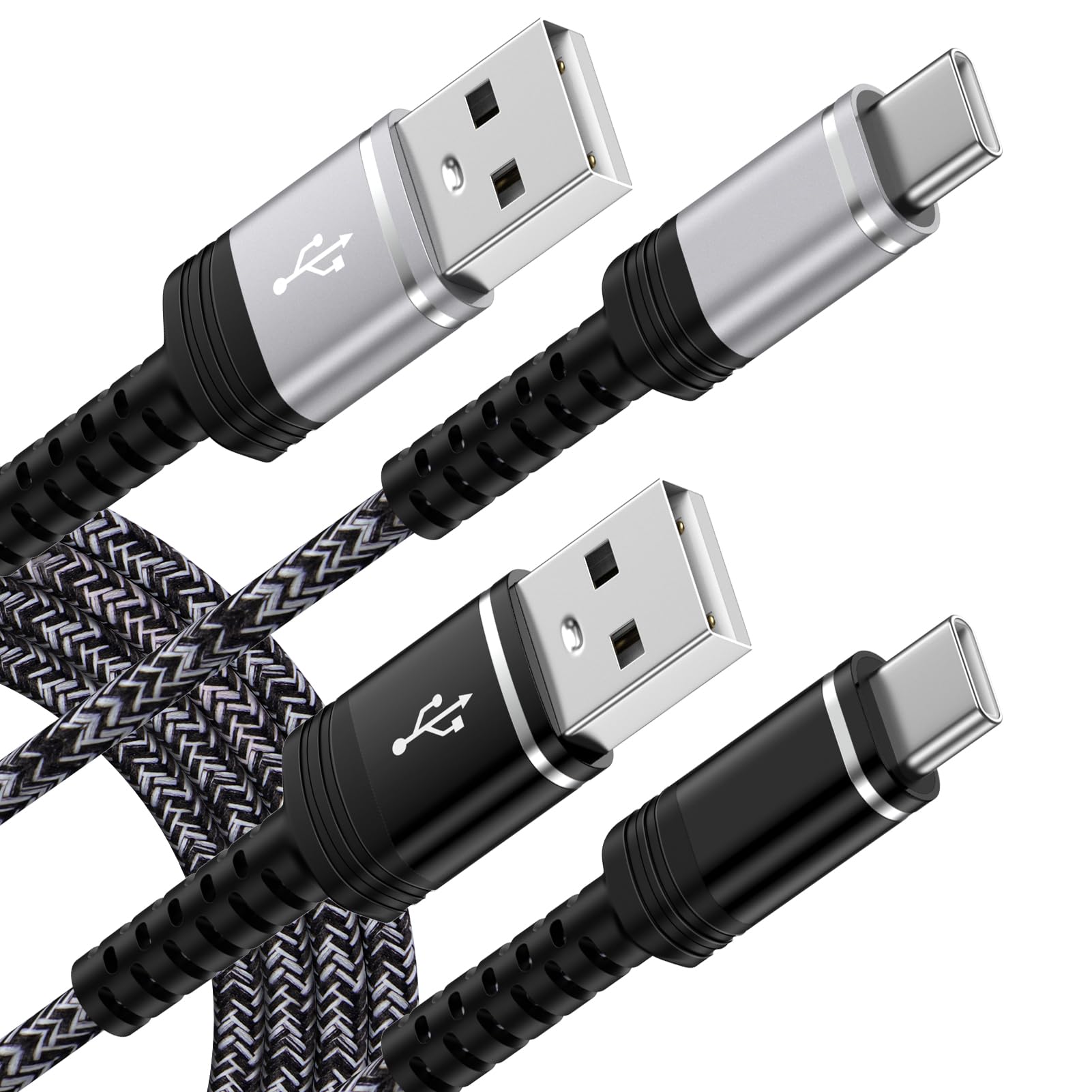Fast Samsung Charger Cable Usb C 2 Pack 6Ft For Galaxy Z Fold 6 Flip 6 5 S25 Ultra S25+ S24 S23 Fe A16 A15 5G A35 A55 S22 A32,3.1A Android Charger Long Type A Usb To Usb C Phone Charging Power Cord