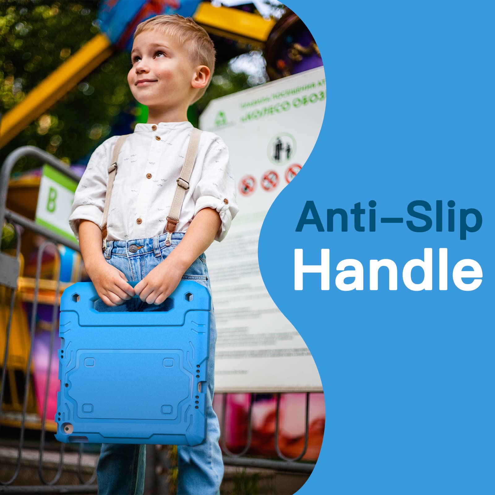 Jetech Kids Case For Ipad 10.2-Inch (9Th/8Th/7Th Generation, 2021/2020/2019) With Built-In Screen Protector, Shockproof Full-Bod