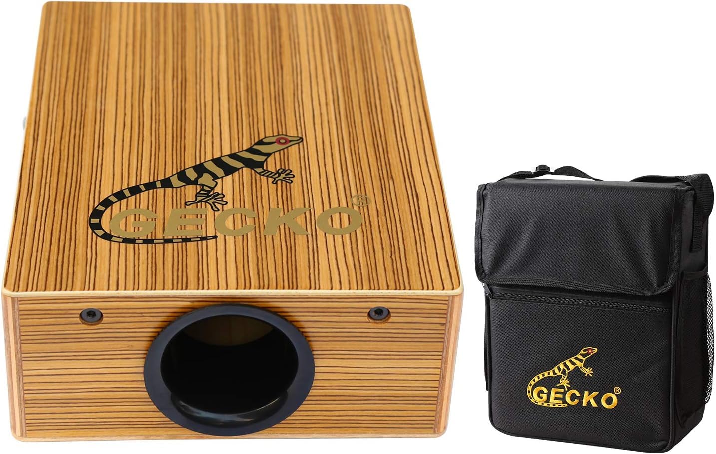 Gecko Travel Cajon Box Drum Wooden Percussion Box Musical Instrument Cajon Box Drum Basic Box Drum With Carrying Bag