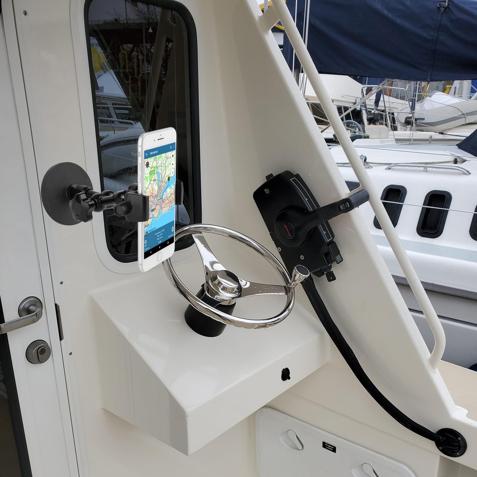 Mippko Magnetic Phone Holder,Heavy Duty Phone Mount For Truck/Tractor/Forklift/Boat/Motor Vehicles,Fit 3.5~7.5'' Iphone/Nexus/Sm