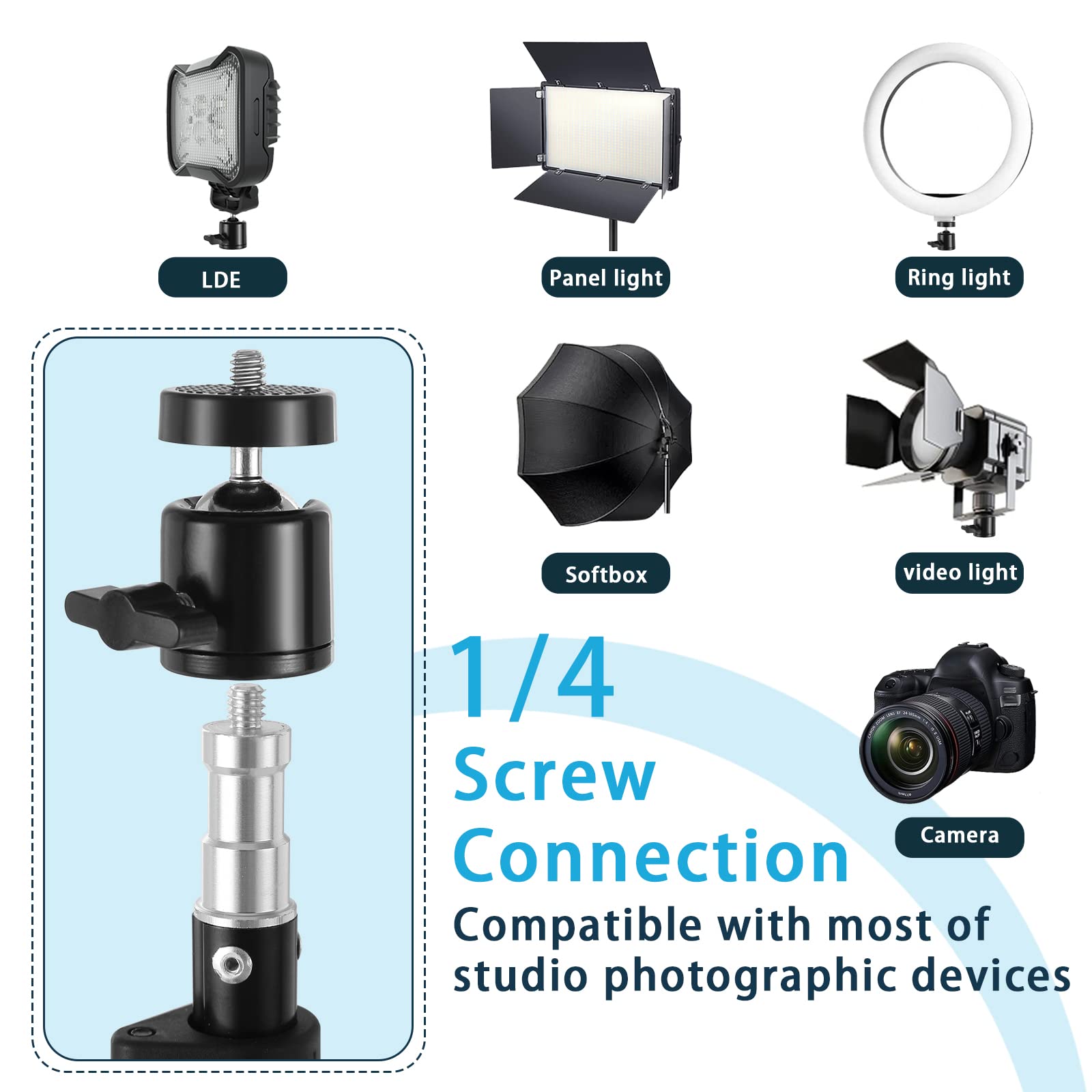 2 Pack Aluminum Light Photography Tripod Stand With Case,Altson 7 Feet Portable Photo Video Tripod Stand For Speedlight, Flash,