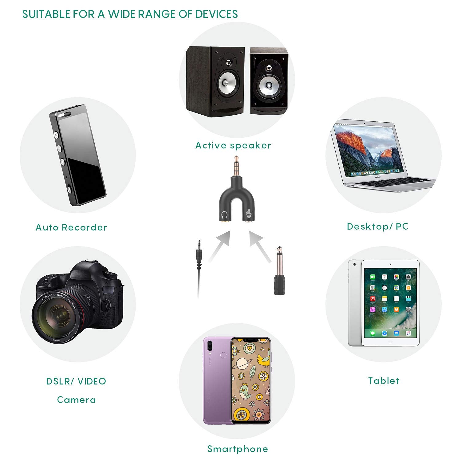 Wireless Instrument Microphone,Uhf Clip Condenser Mic,For Horns,Trumpets,Clarinets, Saxophones, Cello, Computer, Phone, Speakers