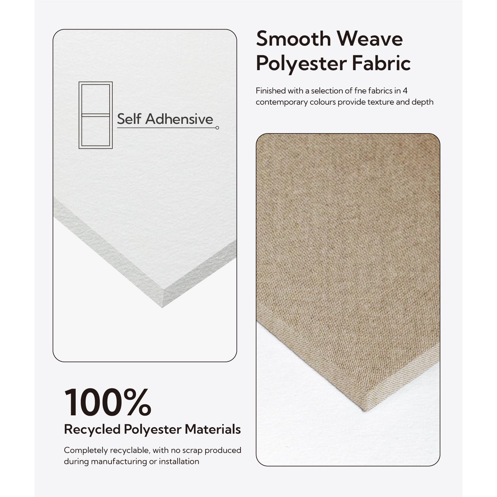 Olanglab Acoustic Panels 2 Pack, 48X24 Large Sound Panels, Fabric Wrapped Sound Proof Foam Panels For Walls, Sound Absorbing