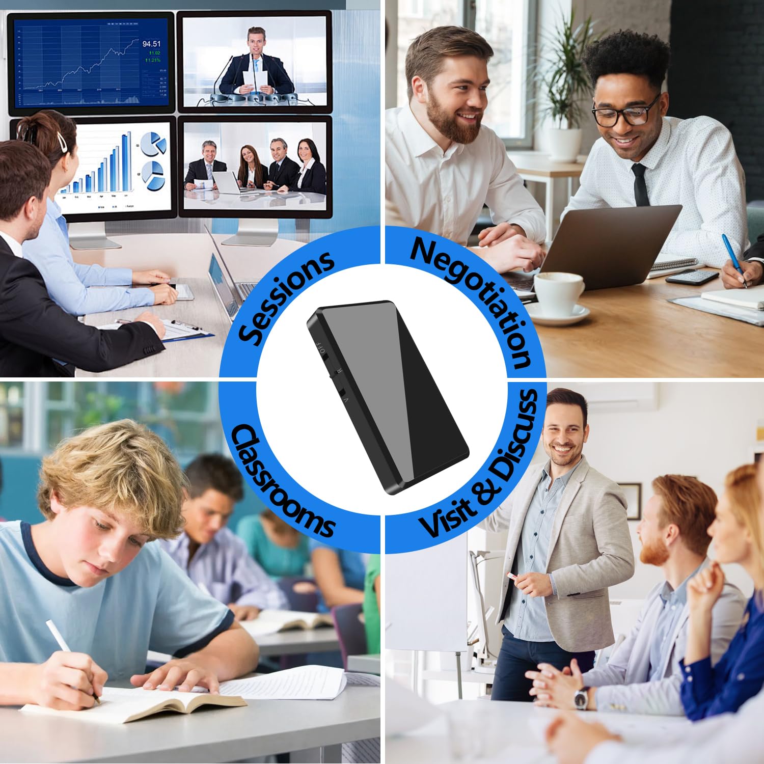 Voice Recorder   64Gb Mini Voice Recorder   Digital Voice Recorder With Noise Reduction, Voice Activated Recorder For Study Lect