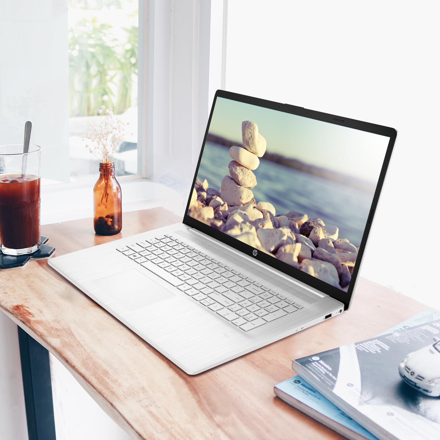 Hp Essential 17.3 Fhd Daily Laptop, 1920 X 1080 60Hz, Amd Ryzen 5 5500U, 16Gb Ram, 1Tb Ssd, Bundle With Adata External 512Gb Ssd