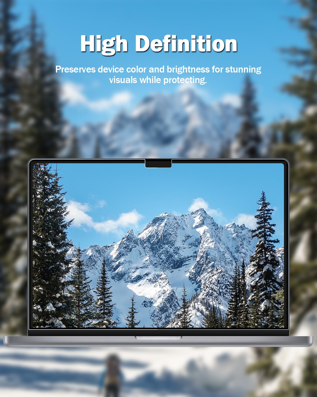 F Forito 2 Pack Anti Blue Light Matte Screen Protector Compatible With Macbook Air 13.6 Inch 2024 2022 M3 A3113 M2 A2681, Eye Pr