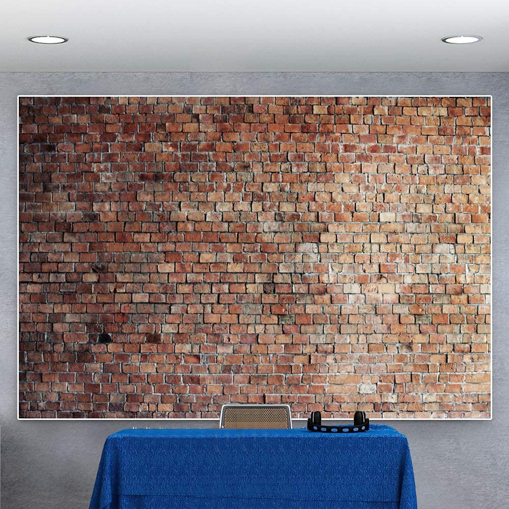 Lfeey 12X10Ft Vintage Red Brick Wall Photo Backdrop Newborn Baby Girls Adults Portrait Photography Background Wallpaper Photo St