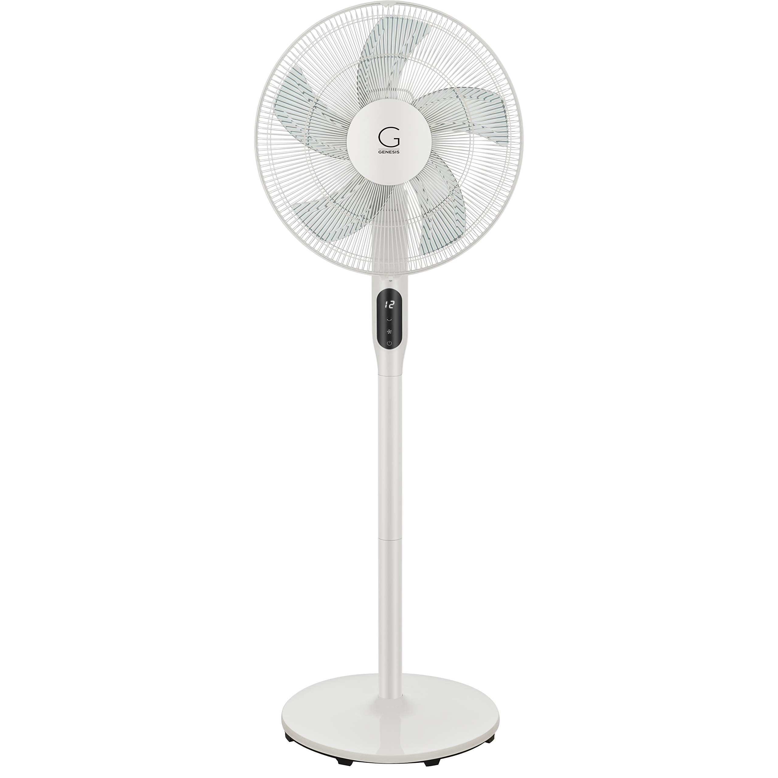 Genesis High Velocity 16 Inch Dc Stand Fan With Super Silent Technology, And Remote