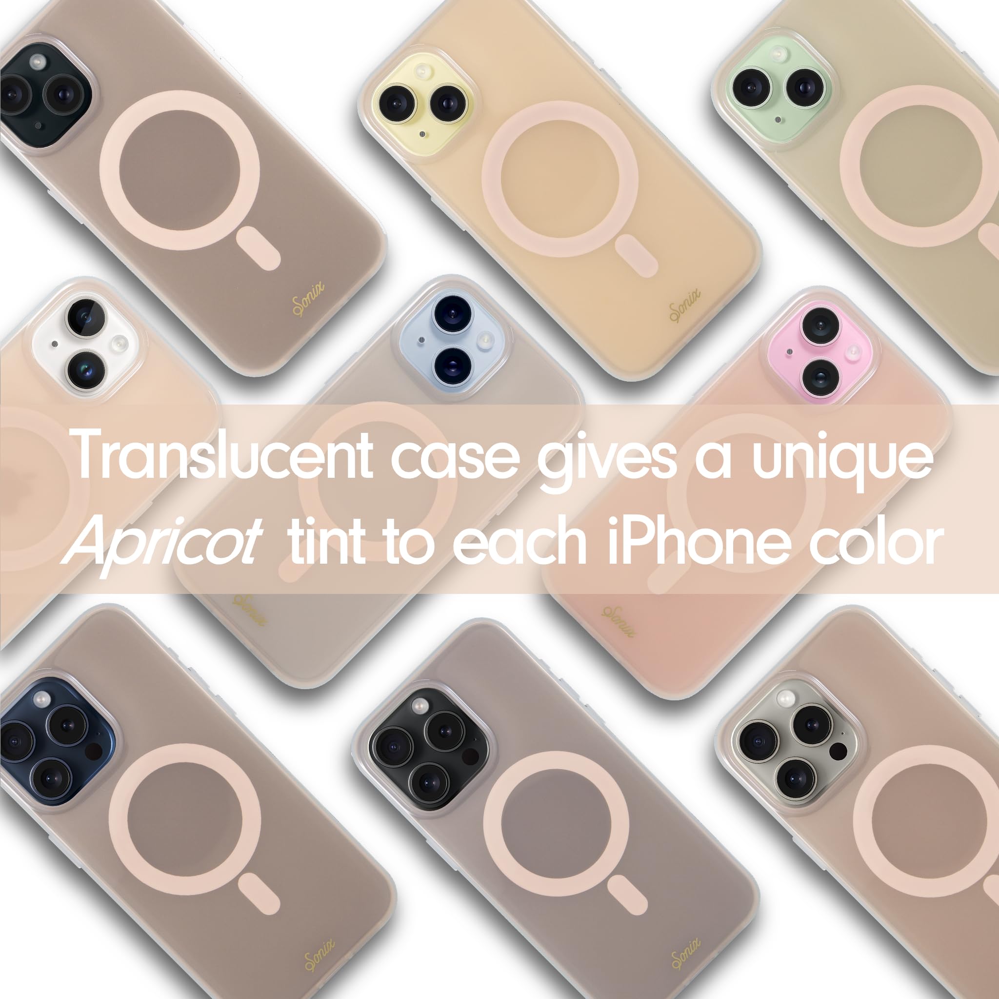 Sonix Case For Iphone 16 | Compatible With Magsafe | 10Ft Drop Tested | Jelly Apricot
