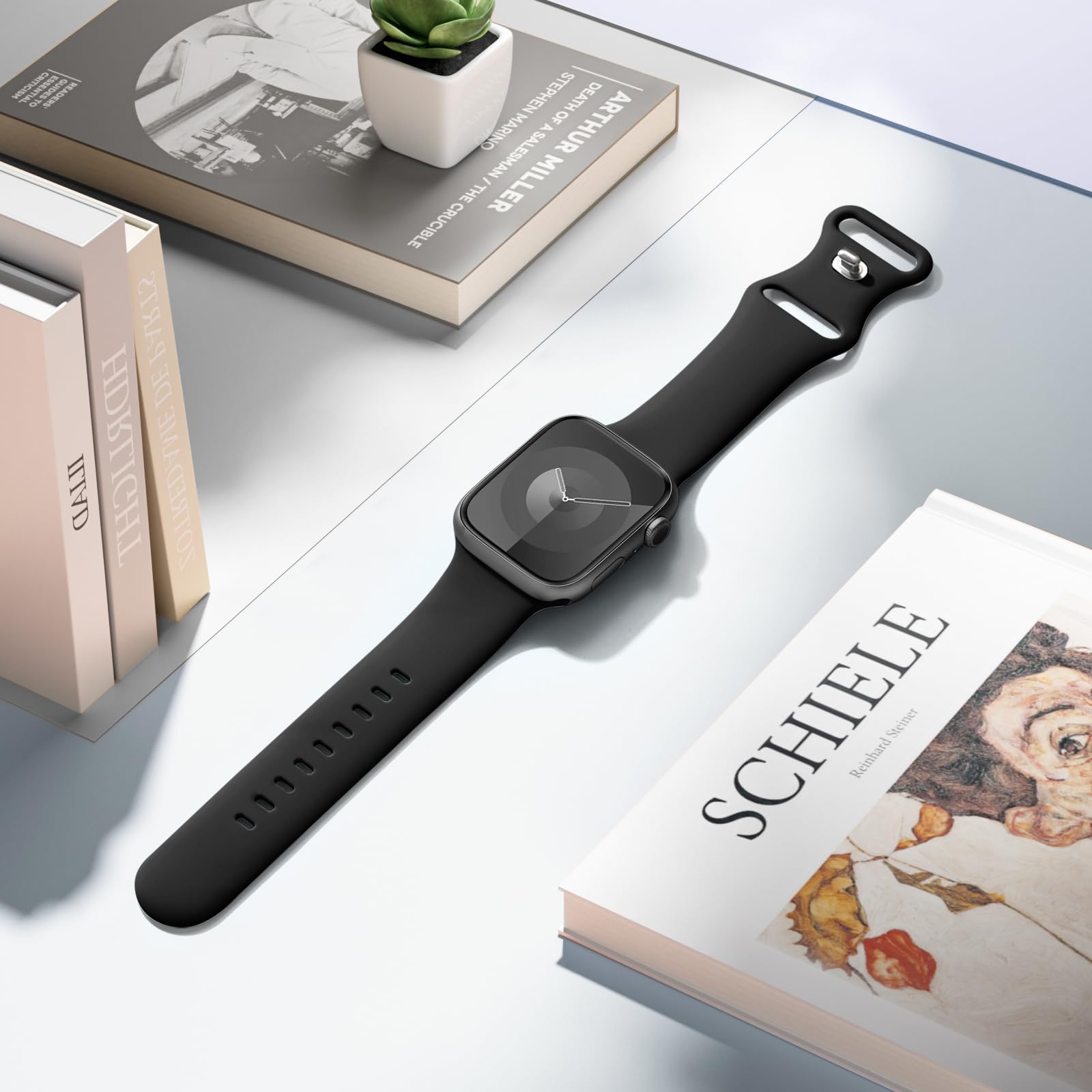 Daqin Sport Band Compatible With Apple Watch Bands 40Mm 41Mm 38Mm 42Mm 49Mm 44Mm 45Mm 46Mm For Women Men, Soft Silicone Wristban