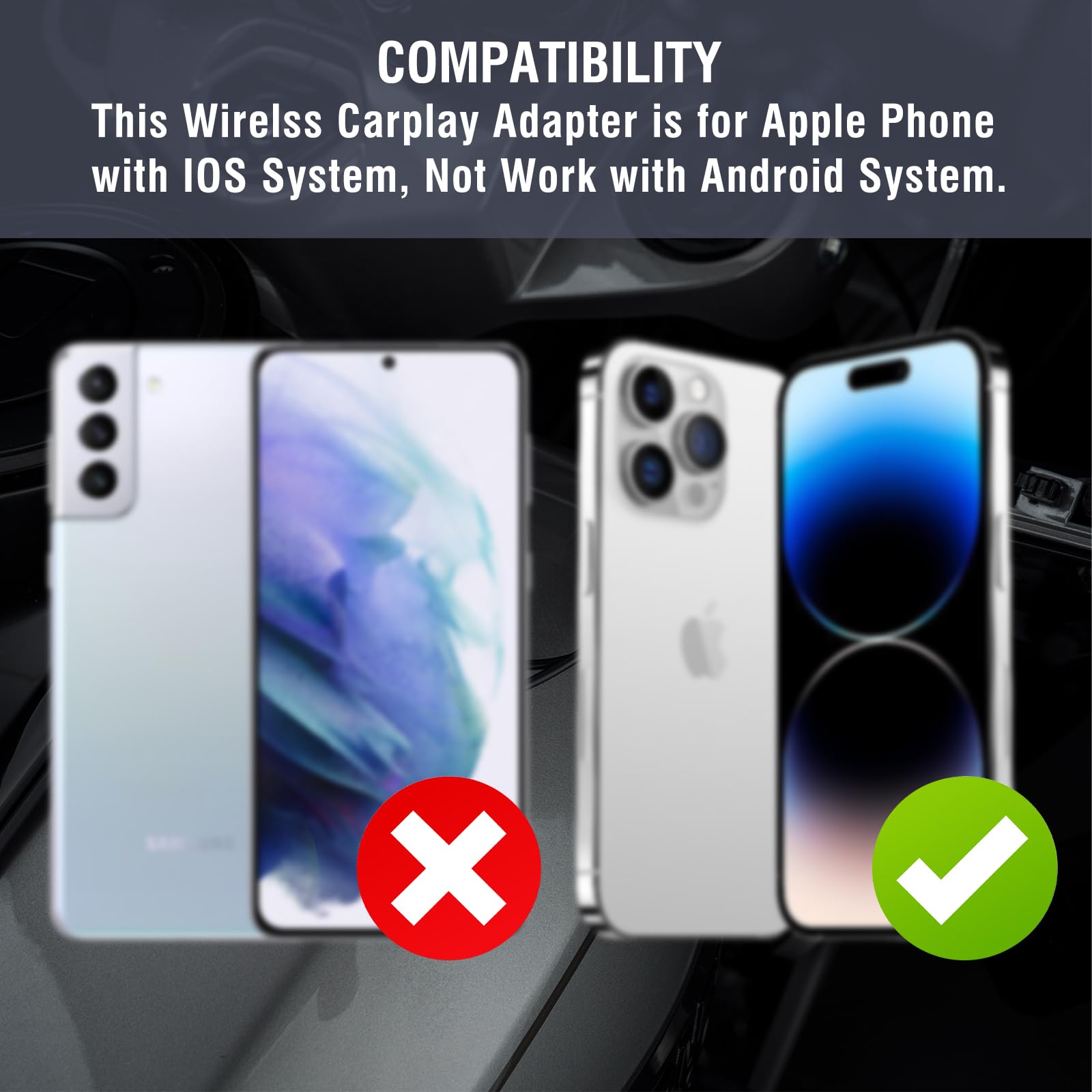 Motorcycle Wireless Carplay Adapter Compatible With Harley 121 Cvo Touring, 2023 Cvo 2025 Street Glide, Road Glide, Plug And Pla