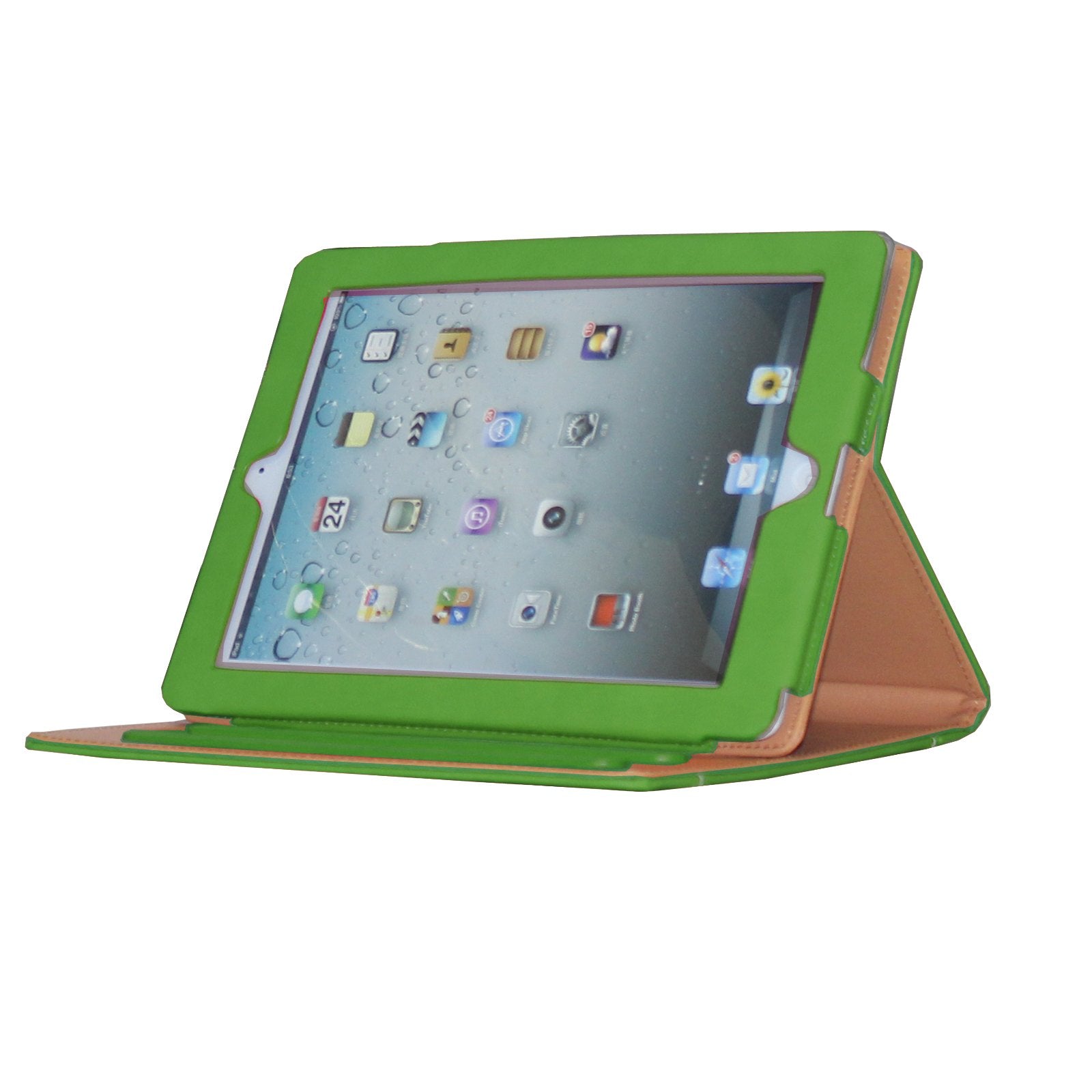 Jytrend Case For Ipad 2/ Ipad 3/ Ipad 4, Multi Angle Viewing Stand Leather Folio Smart Cover With Pocket, Auto Wake Sleep For Ipad 2/3/4 A1395 A1396 A1397 A1403 A1416 A1430 A1458 A1459 A1460 (Green)