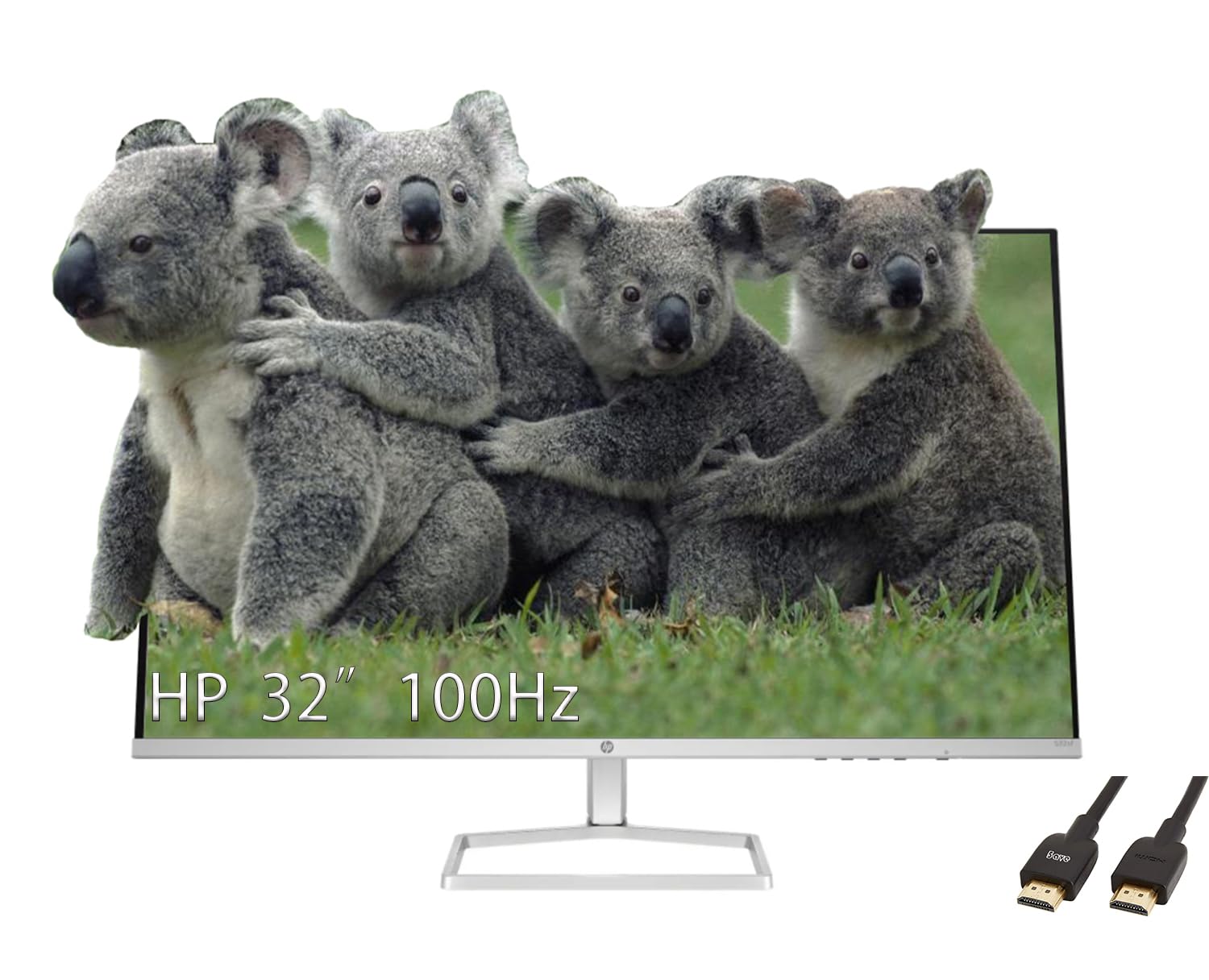 Hp 32 Inch Full Hd(1920X1080) Va Panel Monitor, Anti-Glare Display, 100Hz Refresh Rate, 7 Ms Response Time, 2 X Hdmi 1.4, 1 X Vg