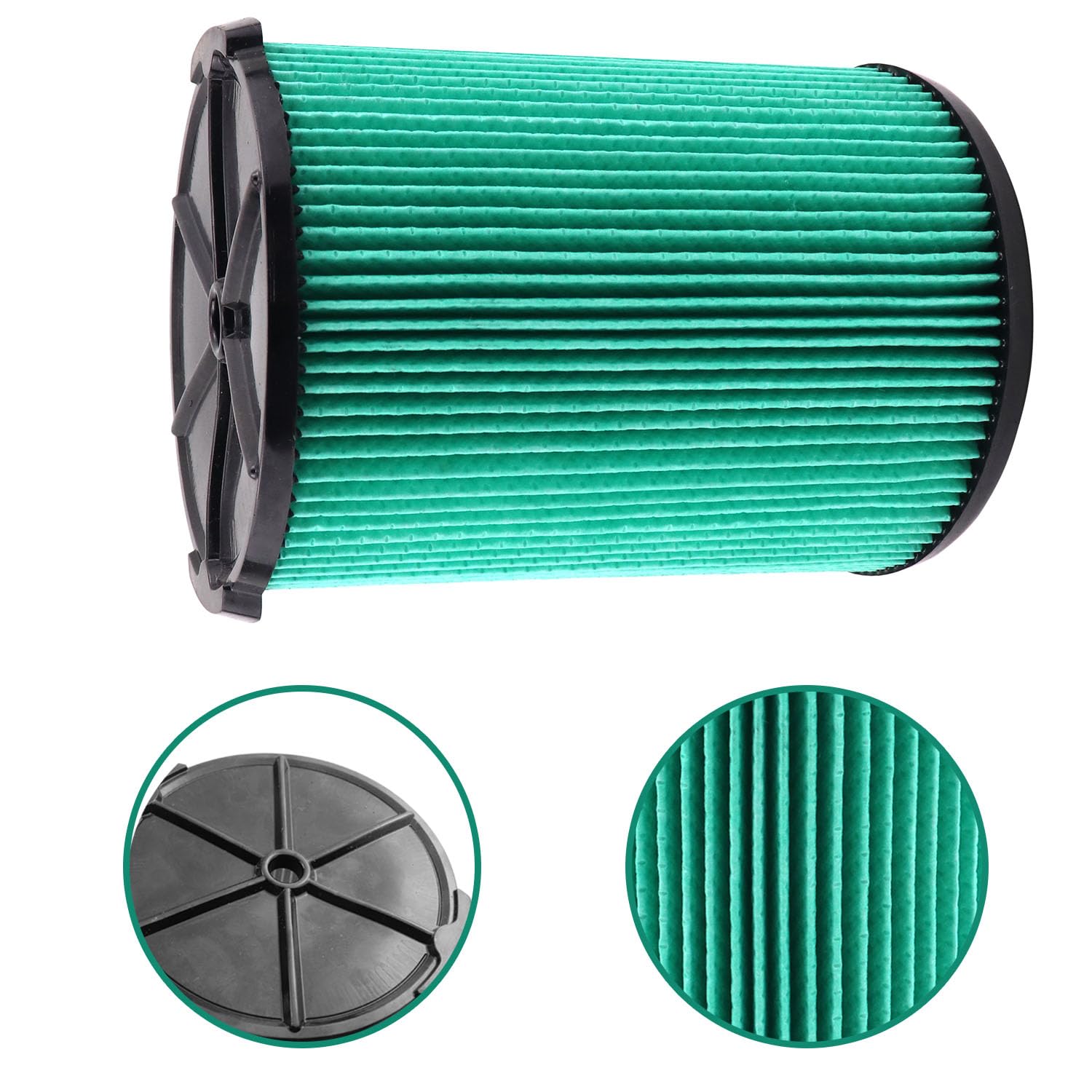 2 Pack Vf6000 Filter For Ridgid 5 20 Gallon Wet Dry Vacuums, 5 Layer Hepa Filter, Fit Models Wd5500 Wd0671 Wd6425 Wd7000 Wd1280