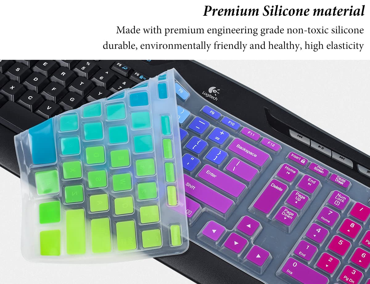 Keyboard Cover For Logitech Mk320 Yr002/Y R0009 Wireless Desktop Keyboard, Logitech Mk330 Mk335 Wireless Keyboard Protector Rain