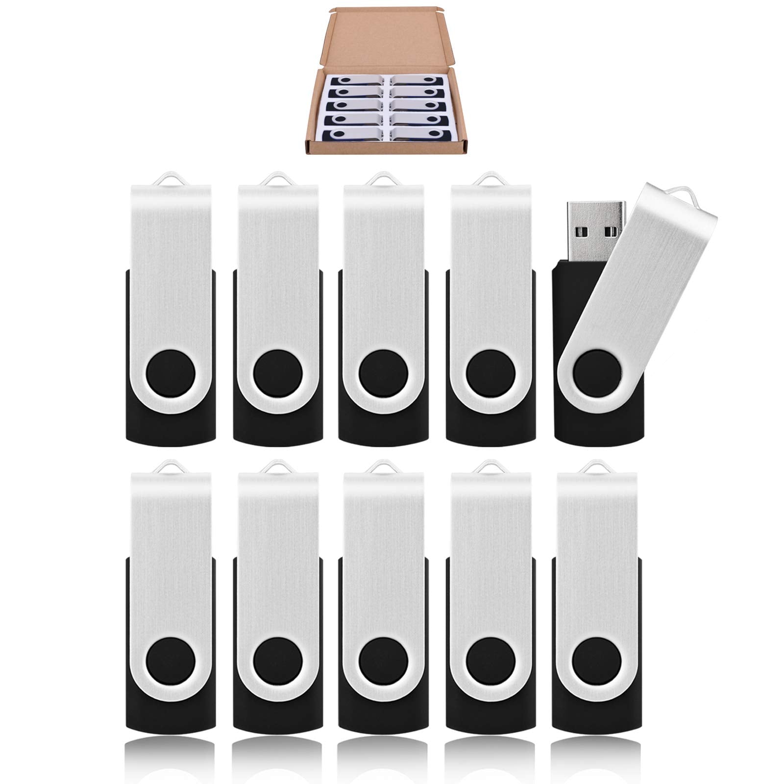 16Gb Flash Drive Usb Flash Drive Kootion 20 Pack Flash Drive 16 Gb Flash Drive Thumb Drive Bulk Usb Drive Swivel Pen Drive For D