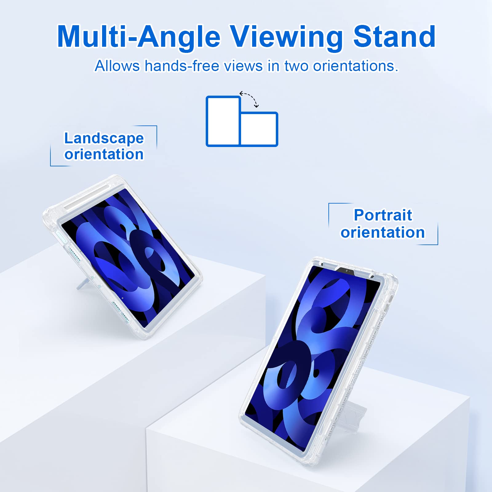 Zonefoker For Ipad Air 5Th Generation Case, Ipad Air 4 Case, Cute Ipad Air Case 4Th/5Th 10.9 Inch 2020/2022 With Pencil Holder/S