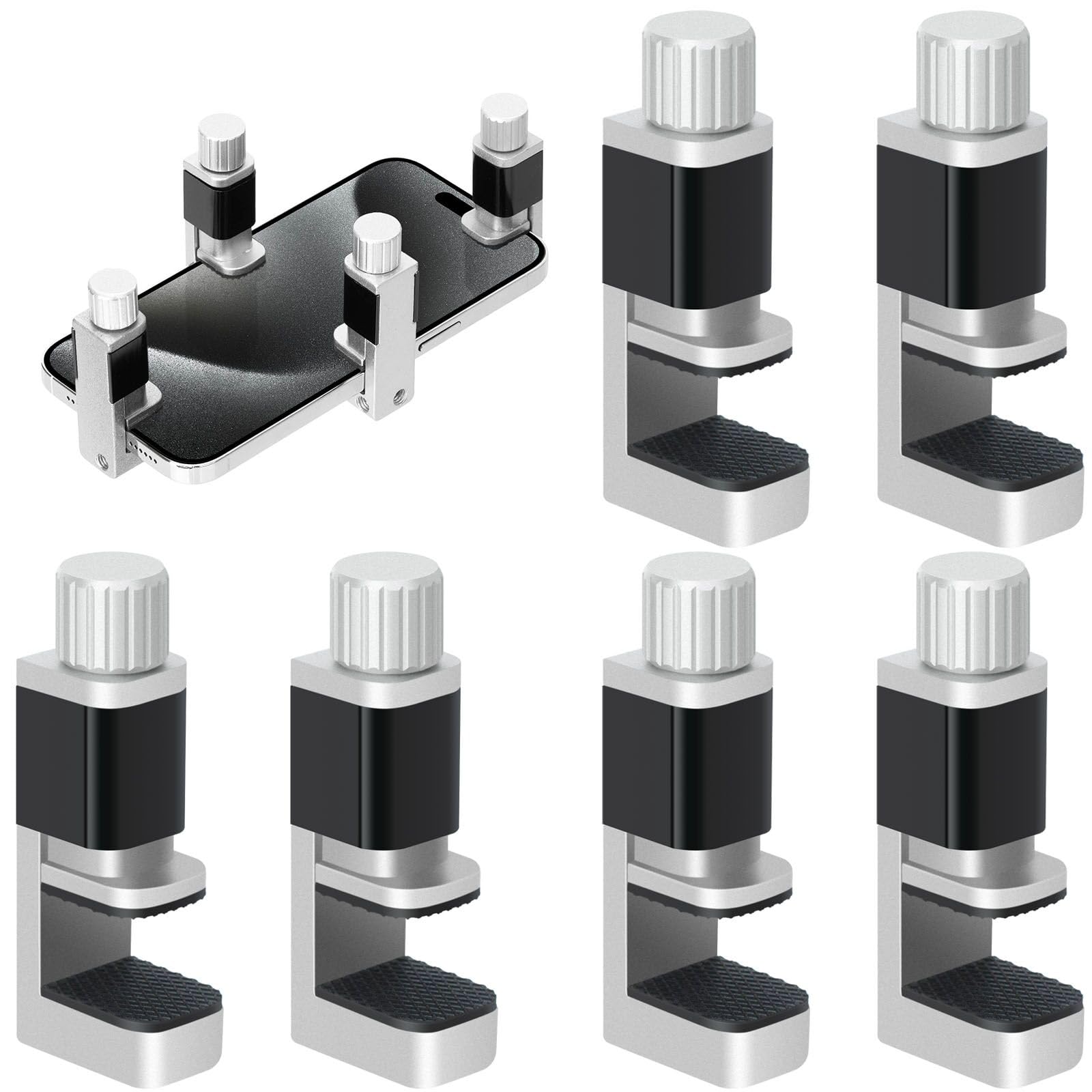 Phone Screen Repair Clamp Tools 6Pcs Adaptable Fastening Clamp Universal Cellphone Screen Clip Holder Frame Fixing Tool Compatib