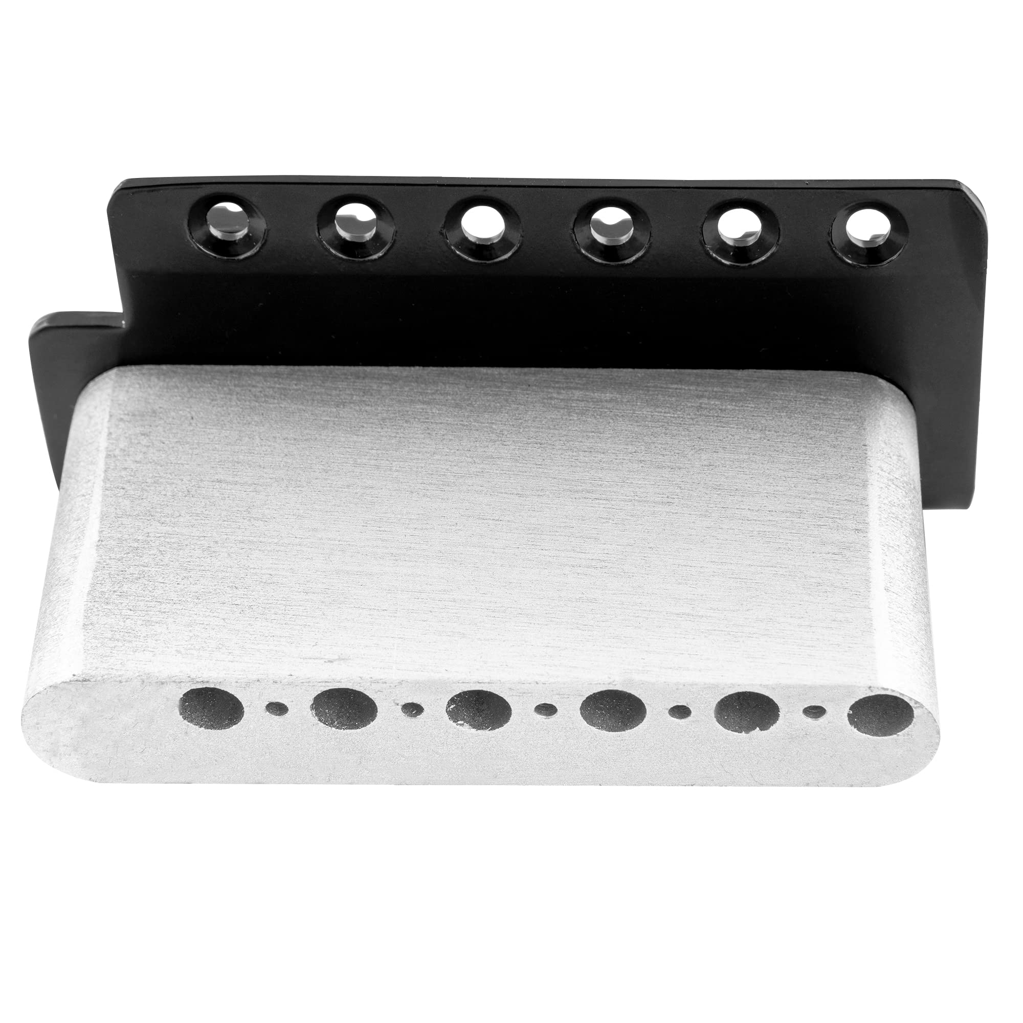 Wilkinson M Series 54Mm (2 1/8 Inch) String Spacing 6 Screw Modern Style Saddle Guitar Tremolo Bridge With Push In Arm 36Mm Bloc