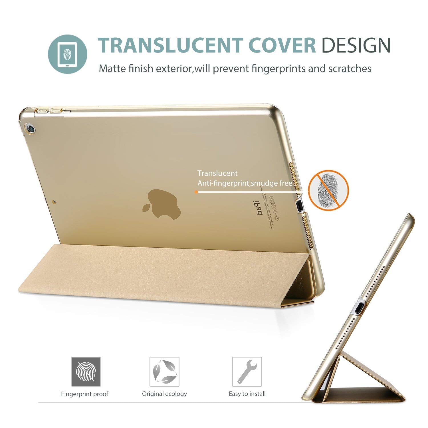 Procase Smart Case For Ipad 9.7 Inch Ipad 6Th/5Th Generation 2018 2017(Model: A1893 A1954 A1822 A1823), Ultra Slim Lightweight S