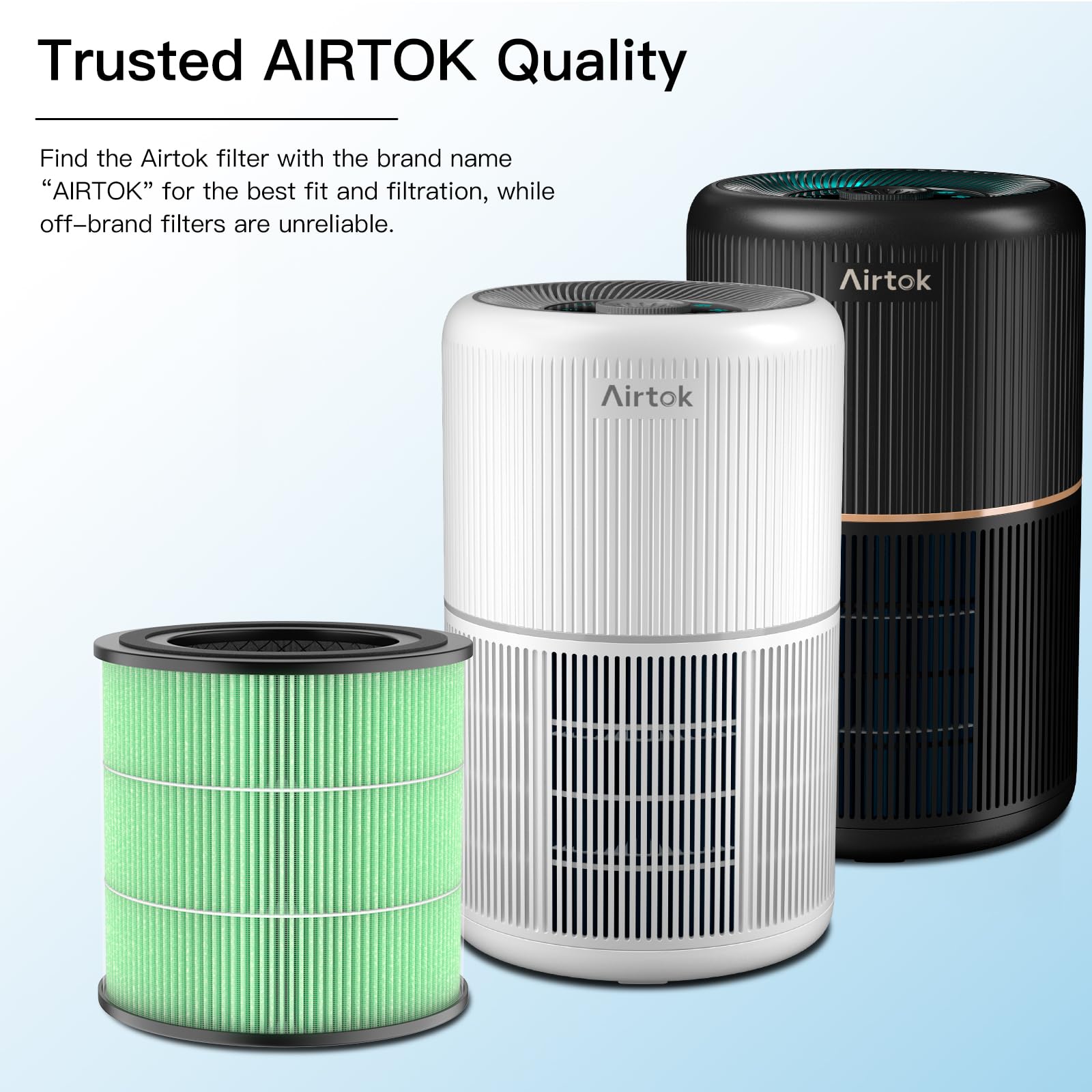 Air Purifier Ap0601 Toxin Absorber Replacement Filters, 5 In 1 High Efficiency Hepa Filter, 2 Pack, Green