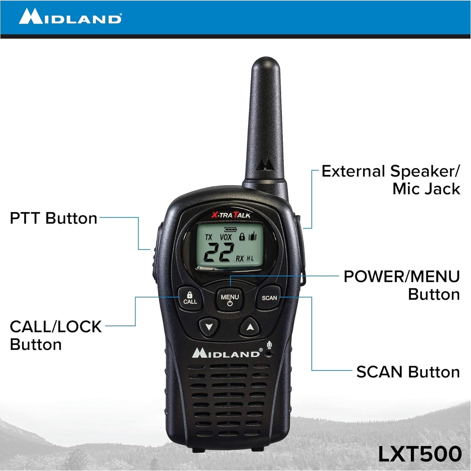 Midland Lxt500Vp3 Frs Two Way Radios   8 Pack Bundle W/Chargers