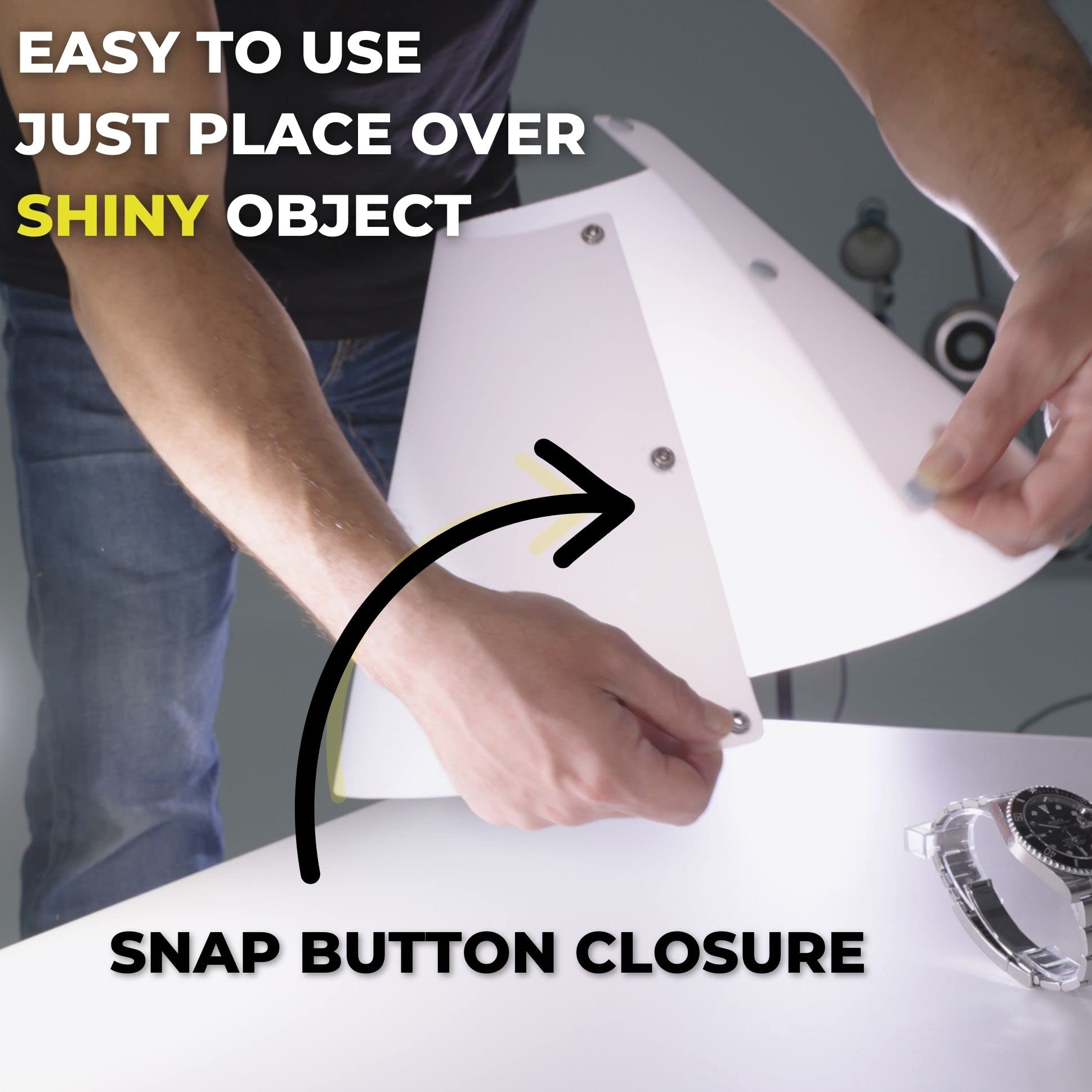 V Flat World The Light Cone X Karl Taylor Photo Light & Photo Flash Diffuser   360 Diffusion For Shooting Reflective Objects Alt