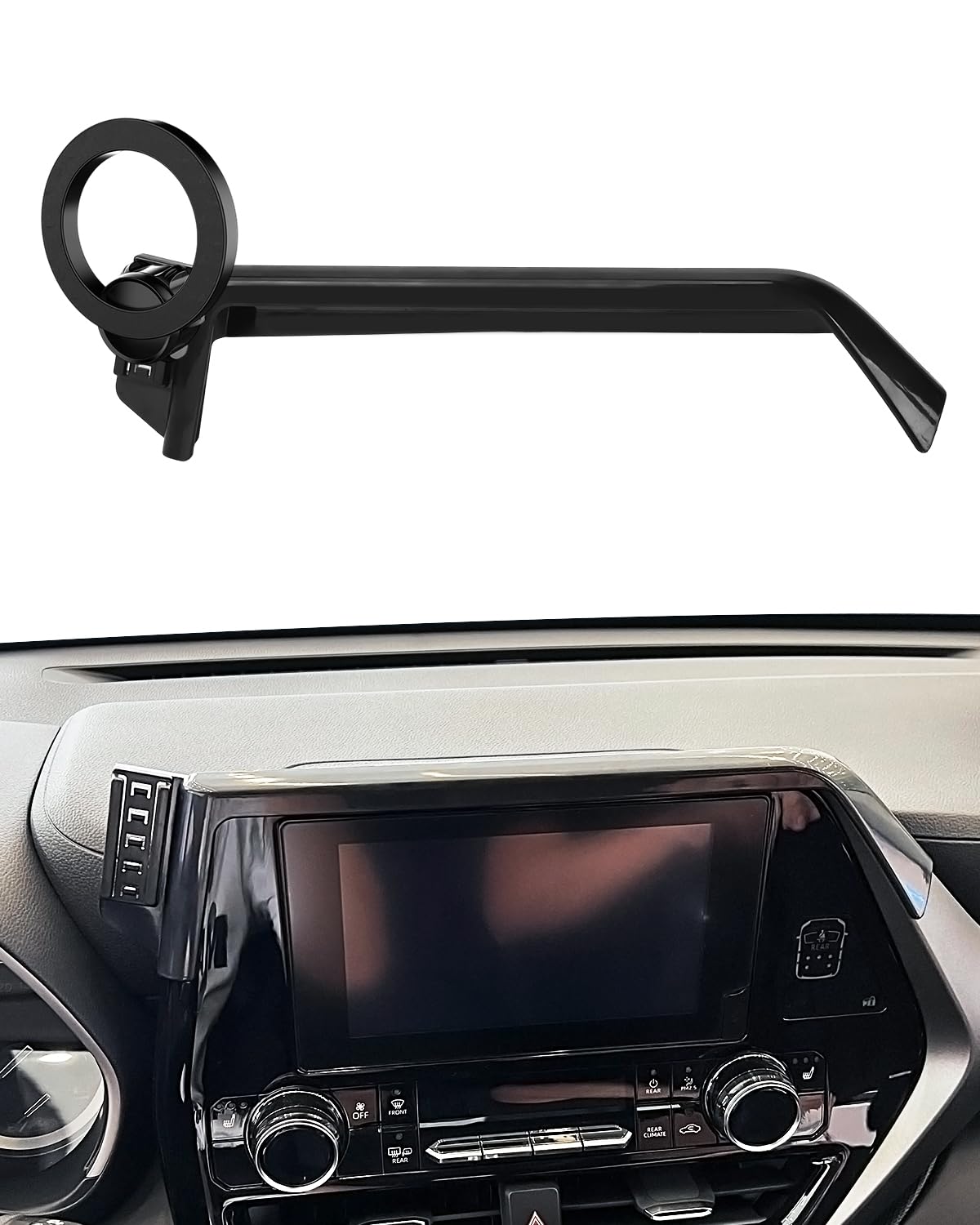 Car Phone Mount For Toyota Highlander 2020 2021-2023 2024 2025 Accessories 8-Inch Screen 360 Rotation Car Phone Holder Compatibl