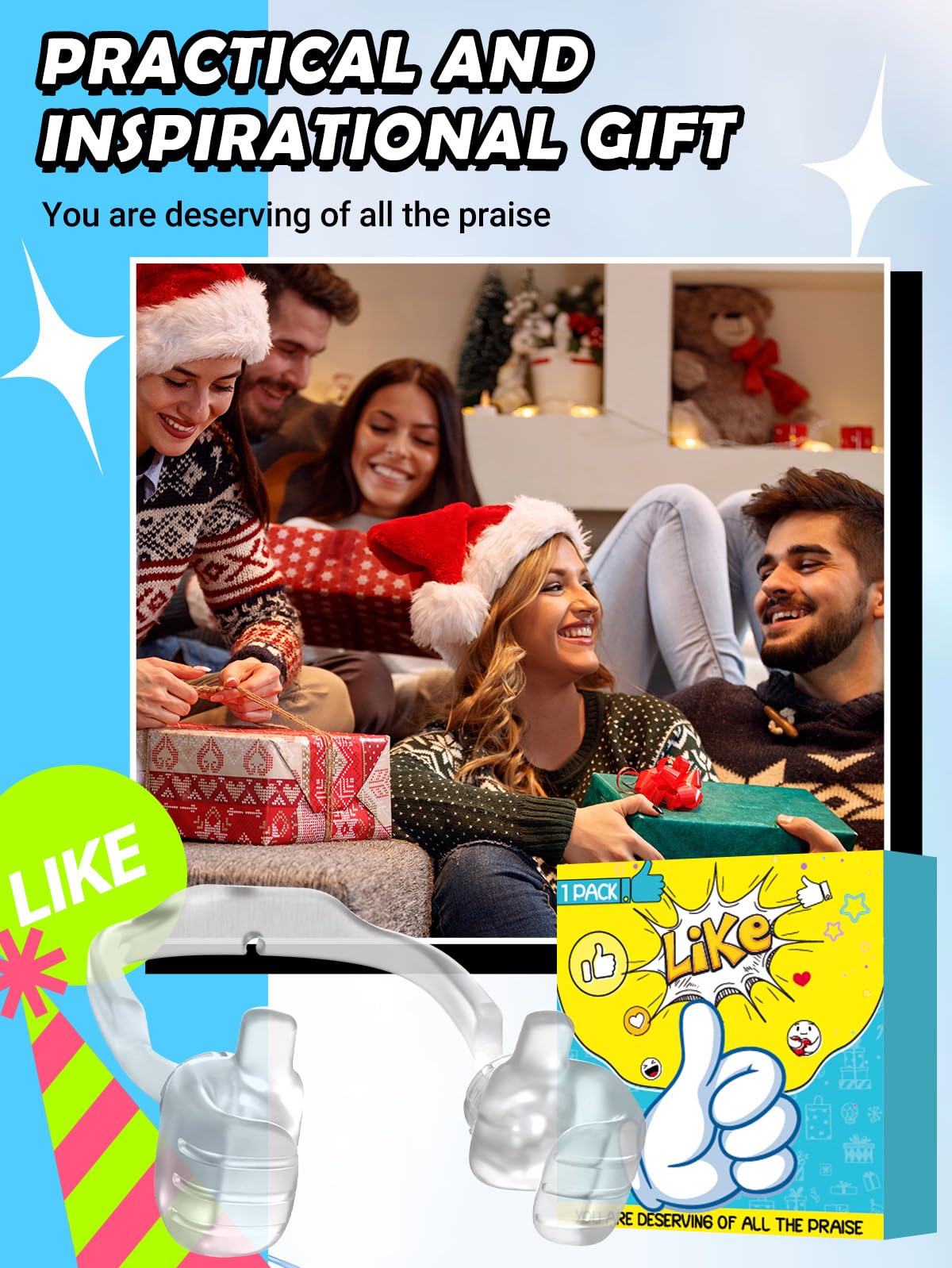 Stocking Stuffers For Teens Thumbs Up Lazy Phone Stand Cell Phone Stand Men Gifts For Christmas Phone Holder For Desk Funny Birt