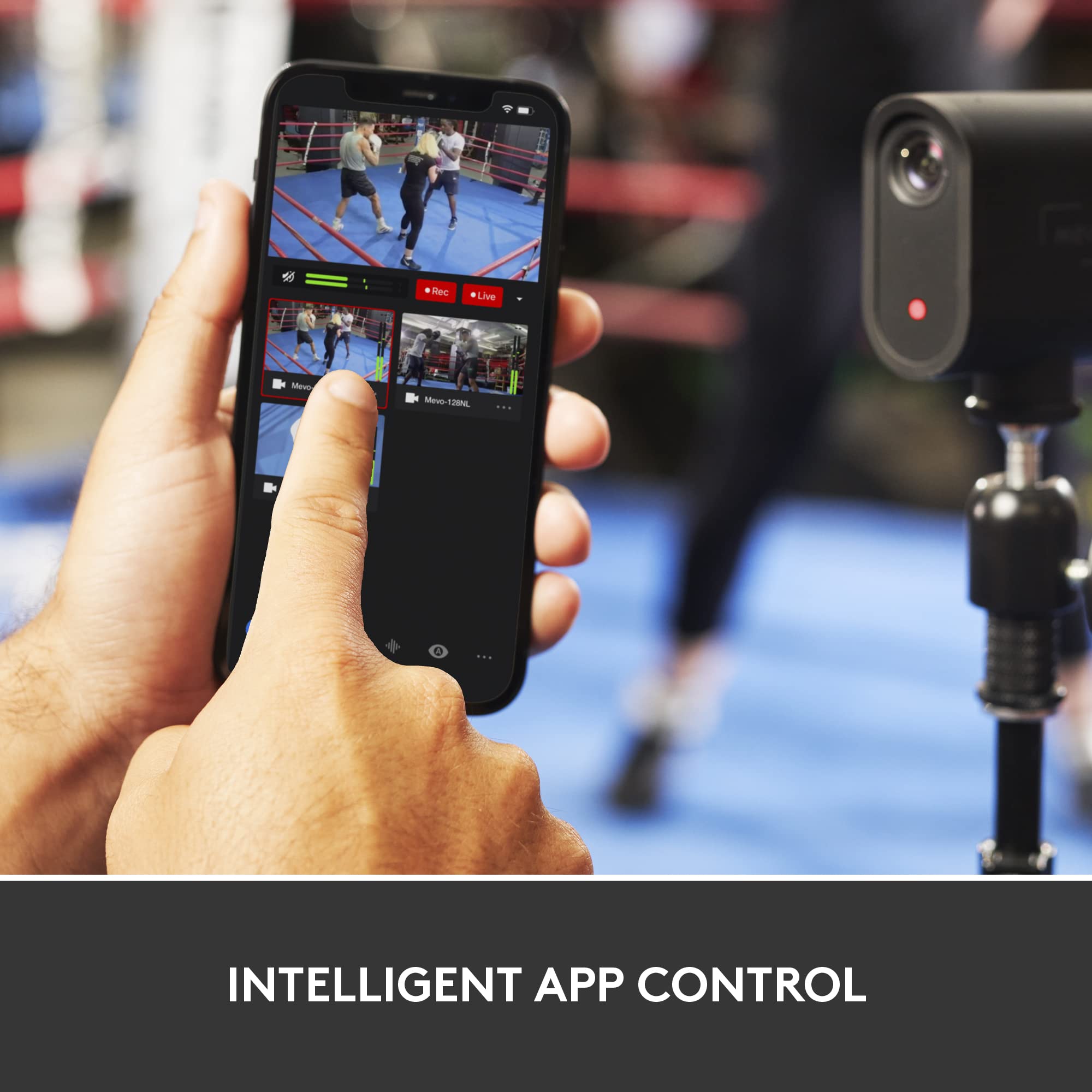 Logitech For Creators Mevo Start 3-Pack Wireless Live Streaming Cameras, For Multi-Camera Hd Video,App Control And Stream Via Sm