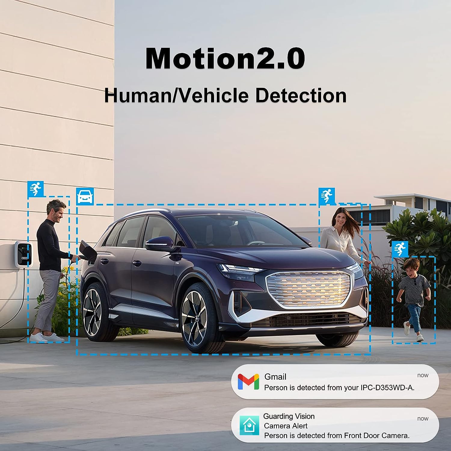 Anpviz 5Mp Poe Ip Camera, Metal Turret Security Camera Outdoor With Human Vehicle Detection, Smart Color Night Vision, With Audi