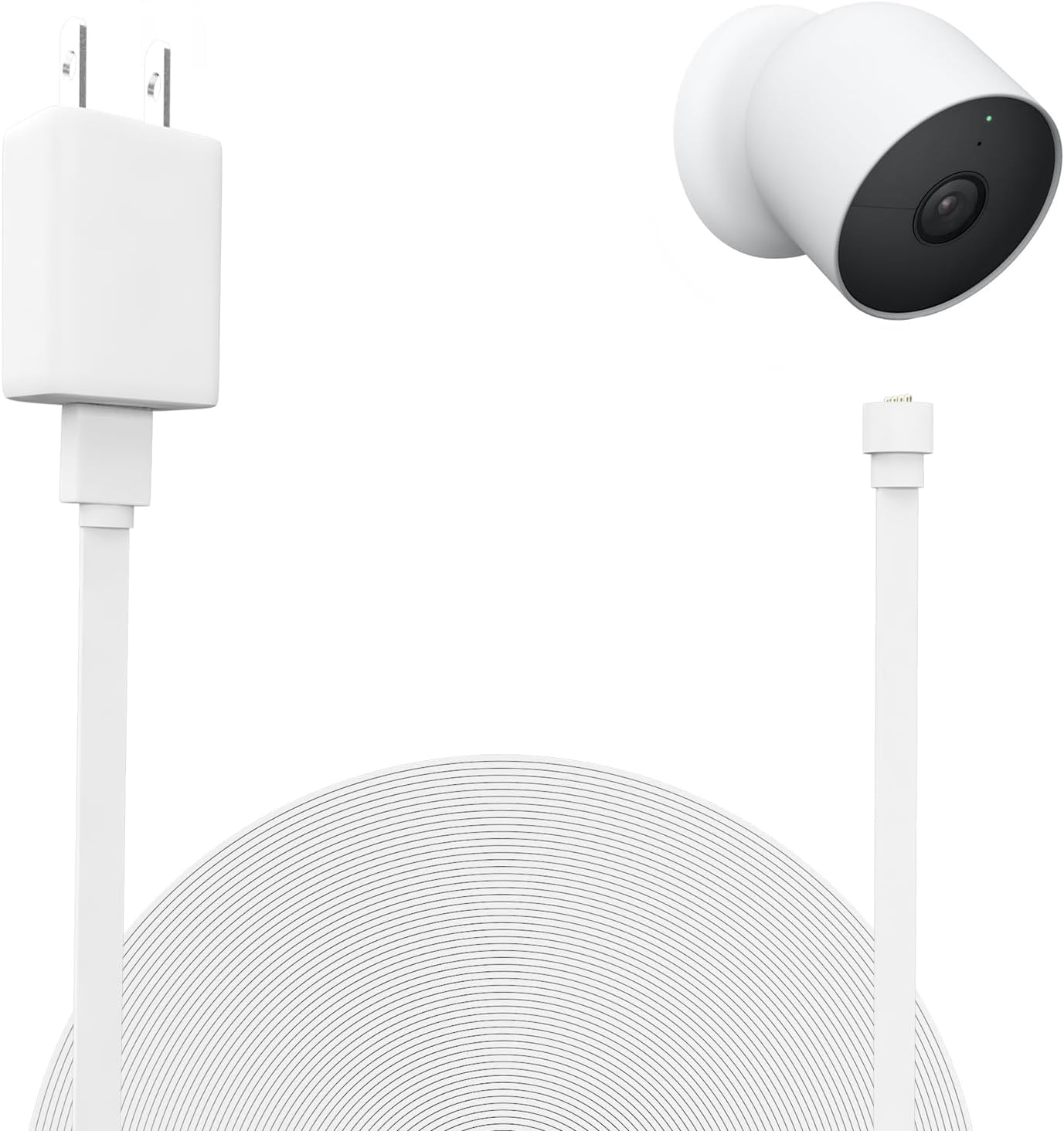 Uyodm 32.8Ft/10M Power Cord Cable Compatible With Google Nest Cam Outdoor Or Indoor, Battery(2Nd Generation)  Weatherproof Charg