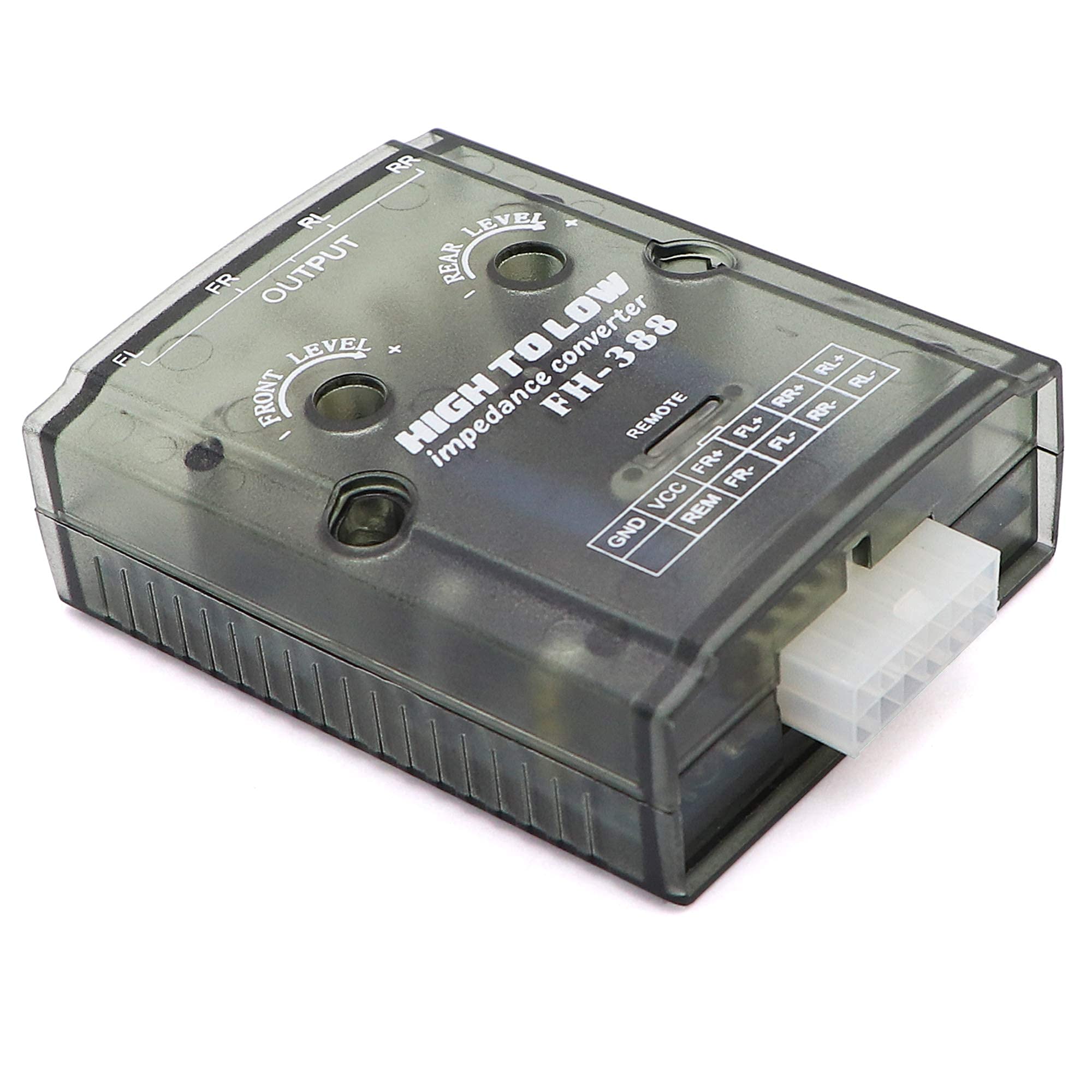 Welugnal 4 Channel Car Stereo Audio Speak Delay Signal Hi Low Converter For Auto Amp Subwoofer Amplifier Cd Player High To Low Adapter Line Output Converter